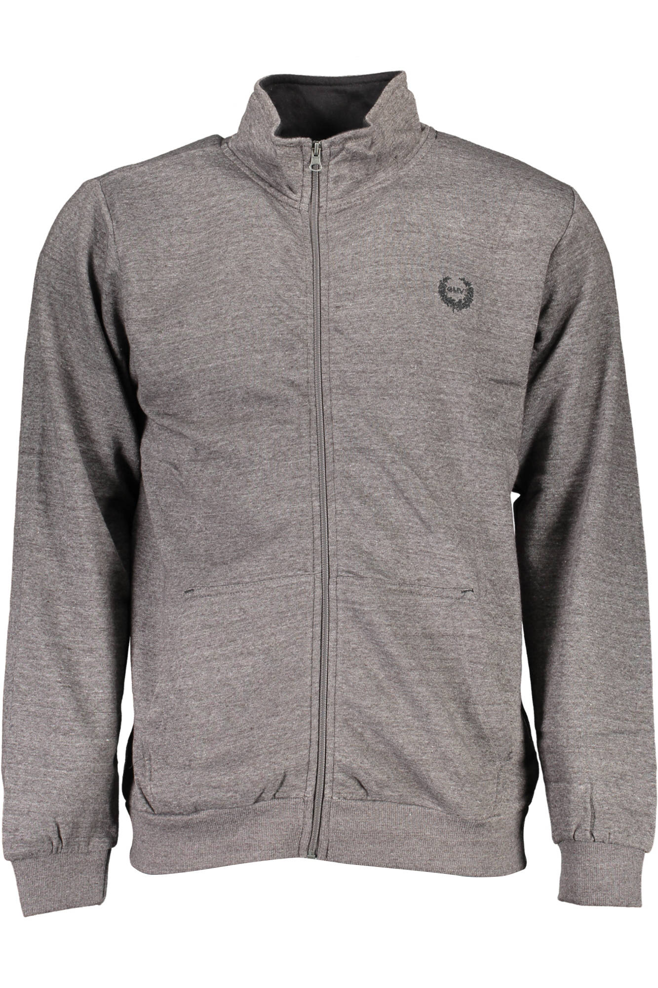 GIAN MARCO VENTURI FELPA CON ZIP UOMO - Grigio