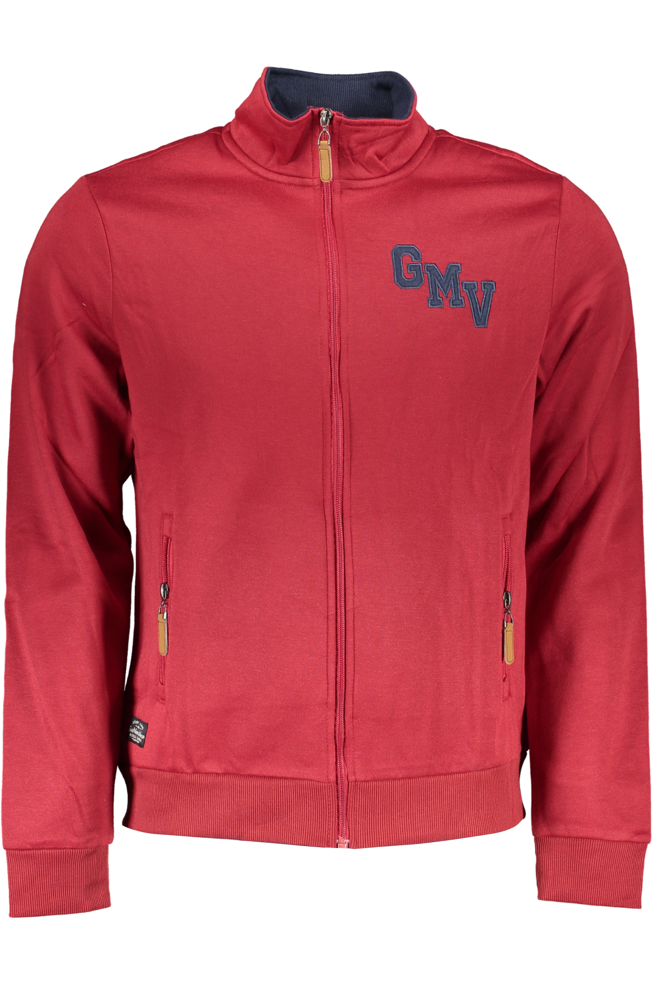 GIAN MARCO VENTURI FELPA CON ZIP UOMO - Rosso