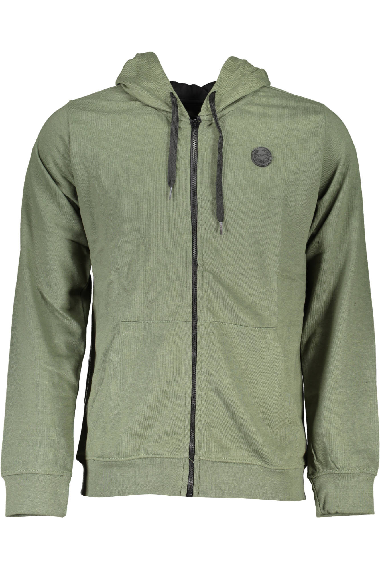 GIAN MARCO VENTURI FELPA CON ZIP UOMO - Verde