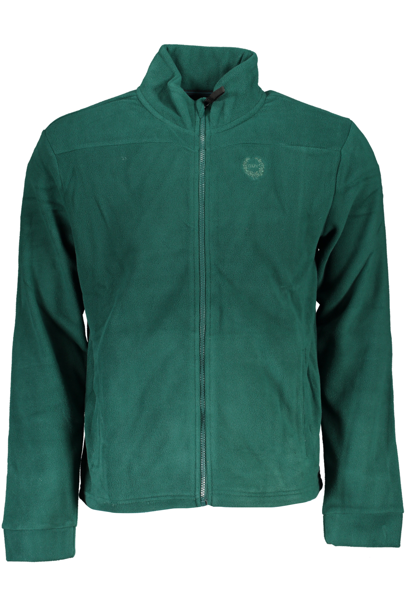 GIAN MARCO VENTURI FELPA CON ZIP UOMO - Verde