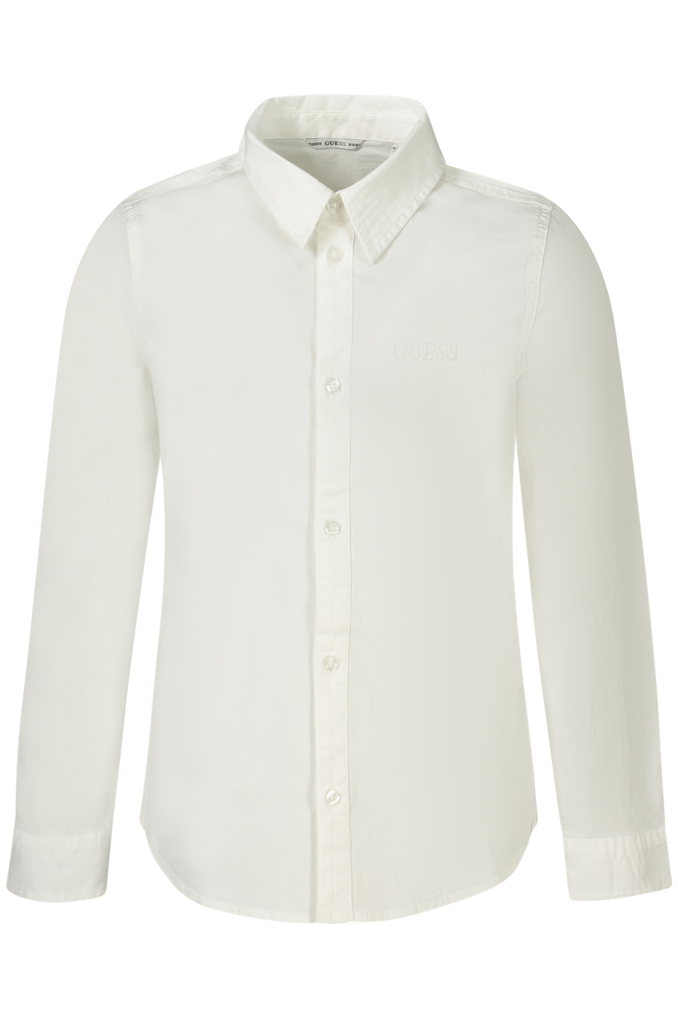 GUESS JEANS CAMICIA MANICHE LUNGHE BAMBINO - Bianco
