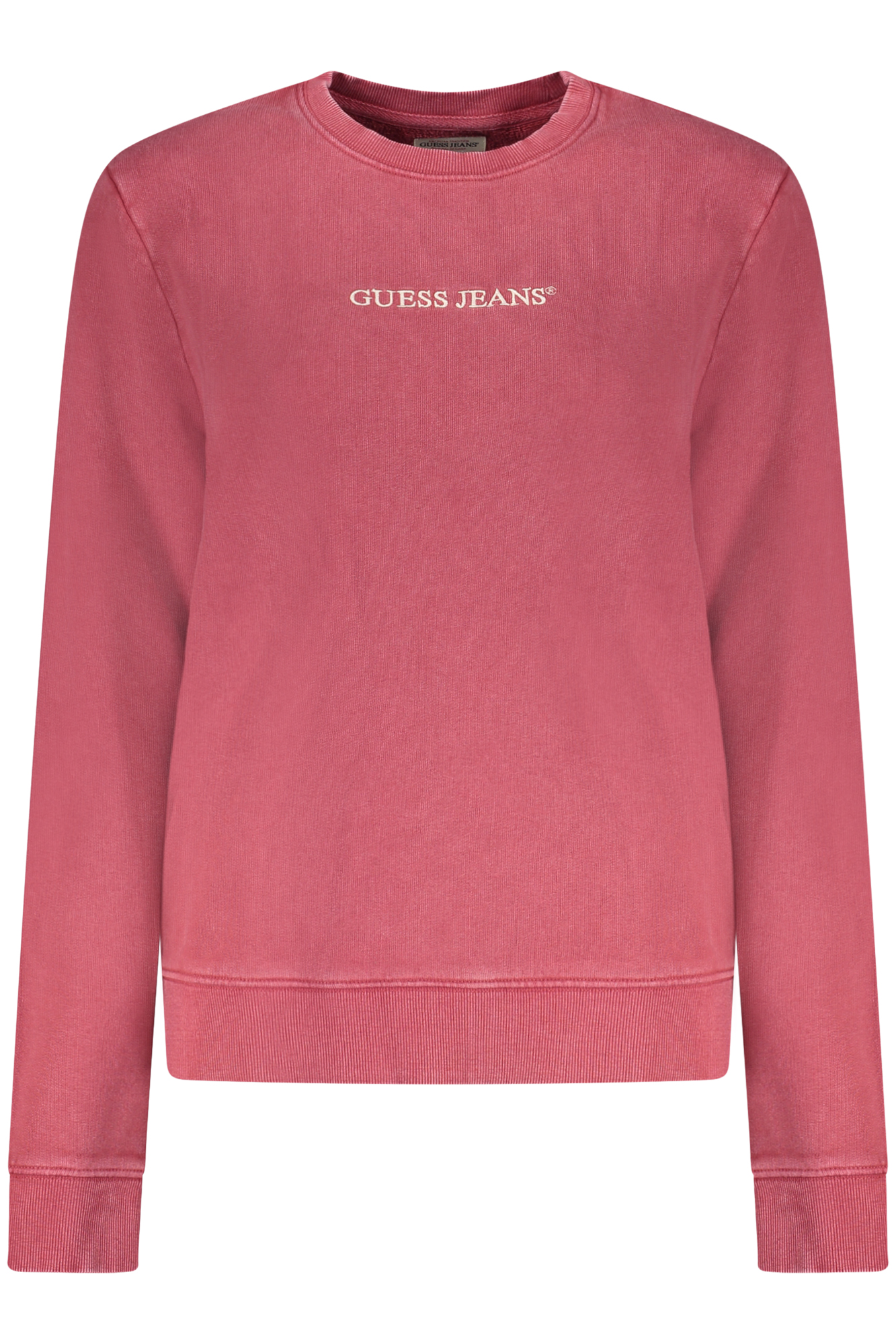 GUESS JEANS FELPA SENZA ZIP DONNA - Rosso