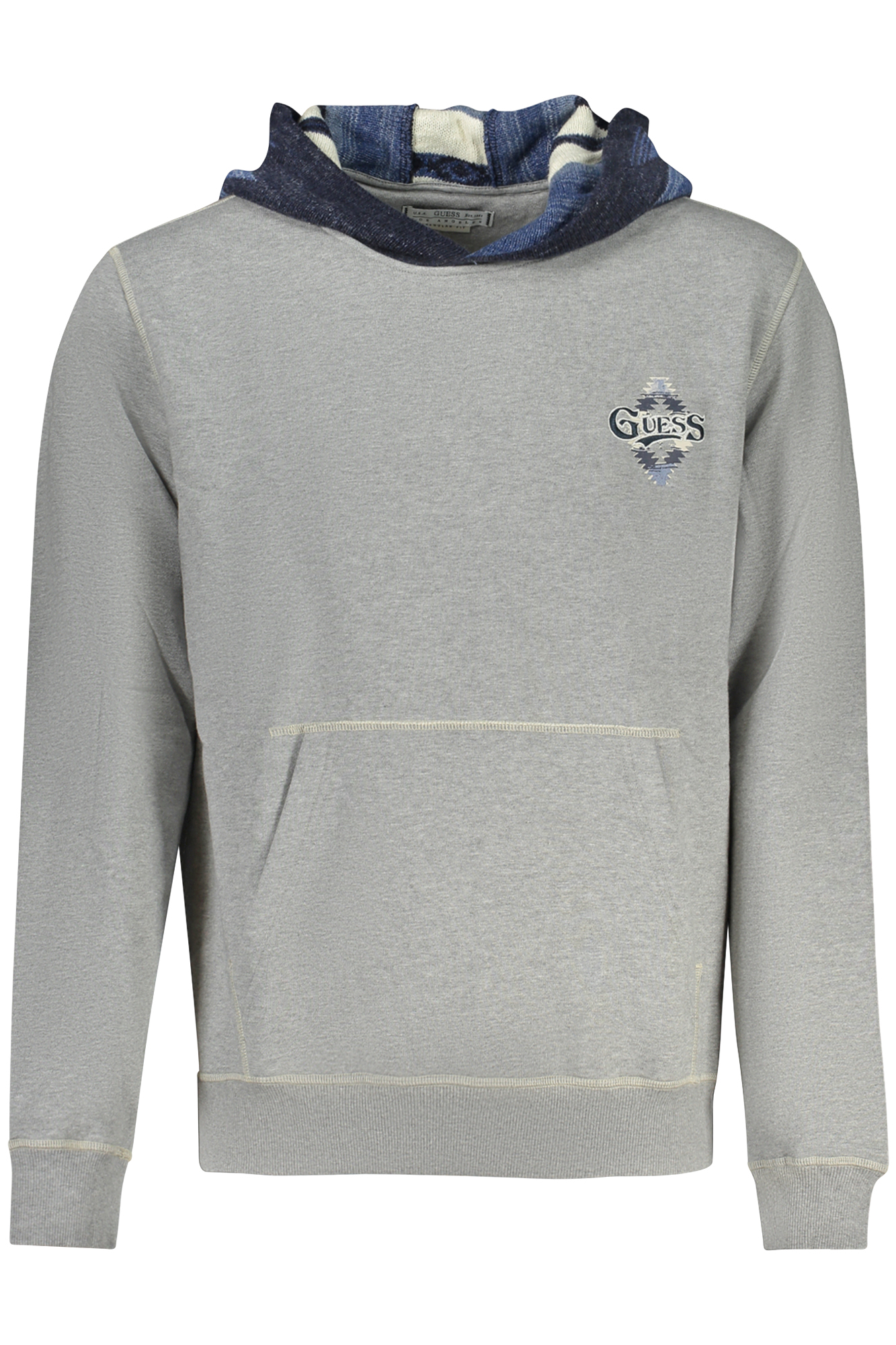 GUESS JEANS FELPA SENZA ZIP UOMO - Grigio