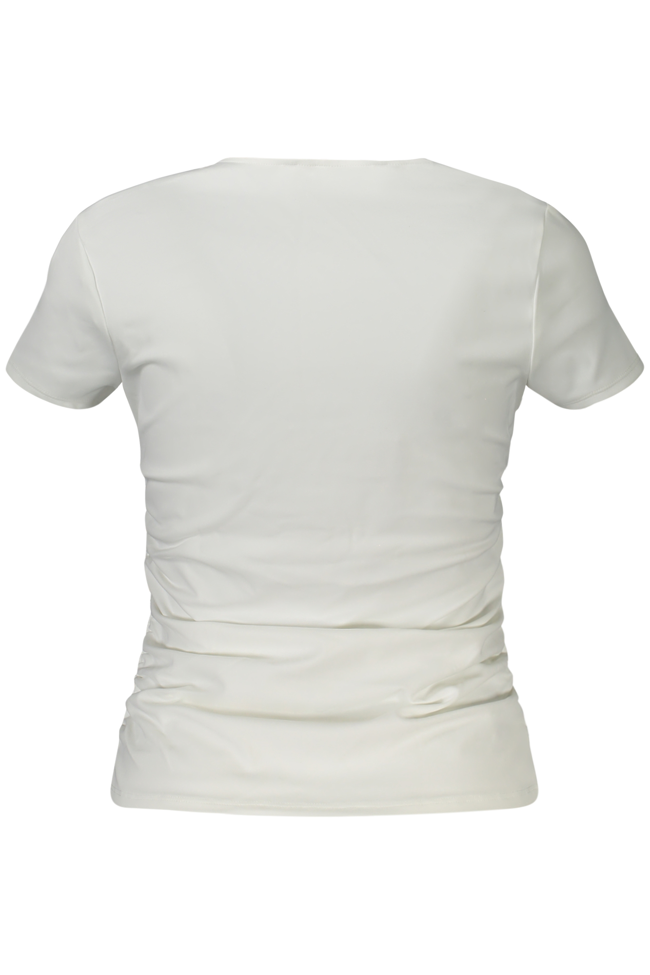 GUESS JEANS T-SHIRT MANICHE CORTE DONNA - Bianco - immagine 2
