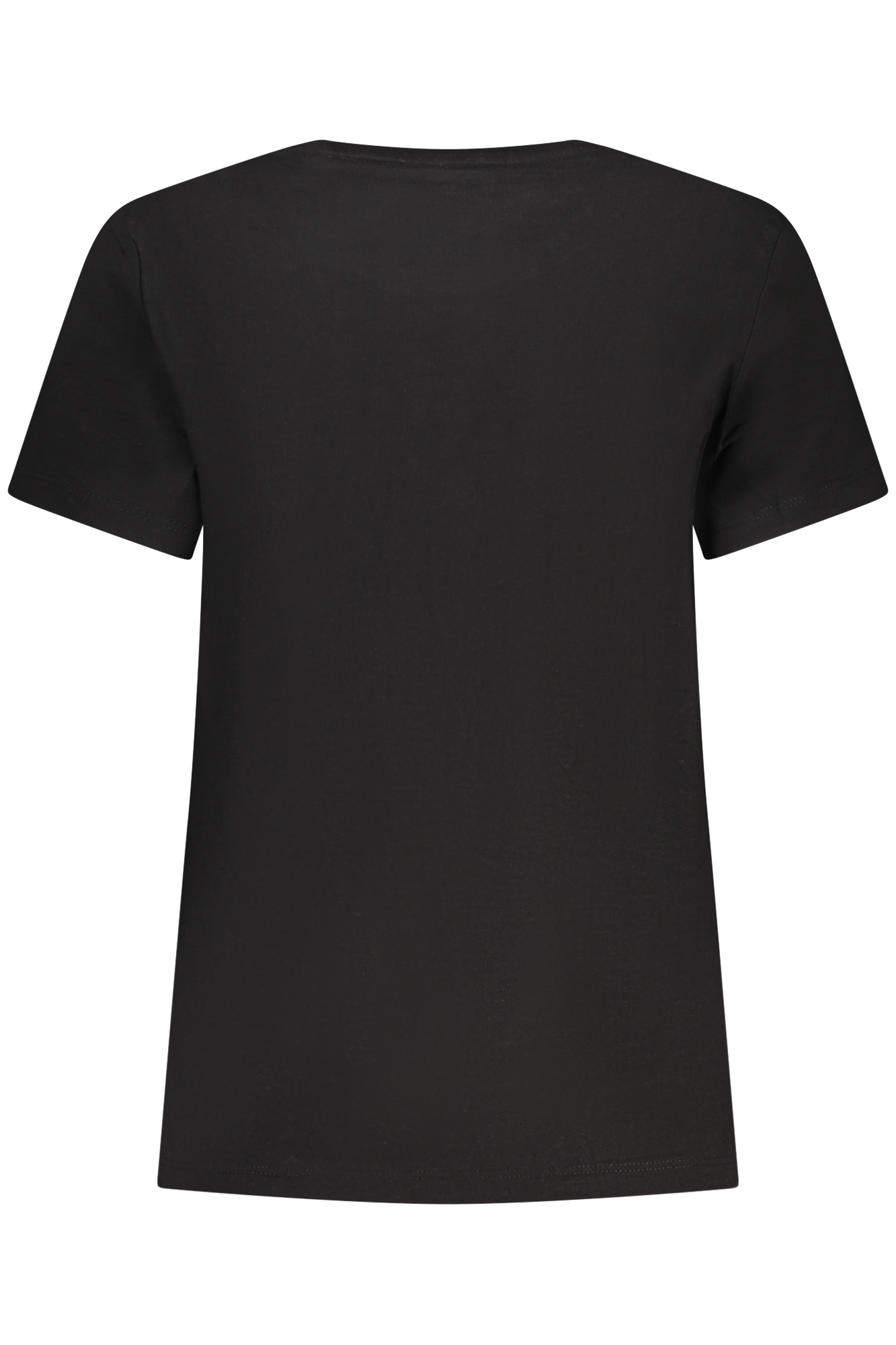GUESS JEANS T-SHIRT MANICHE CORTE DONNA - Nero - immagine 2