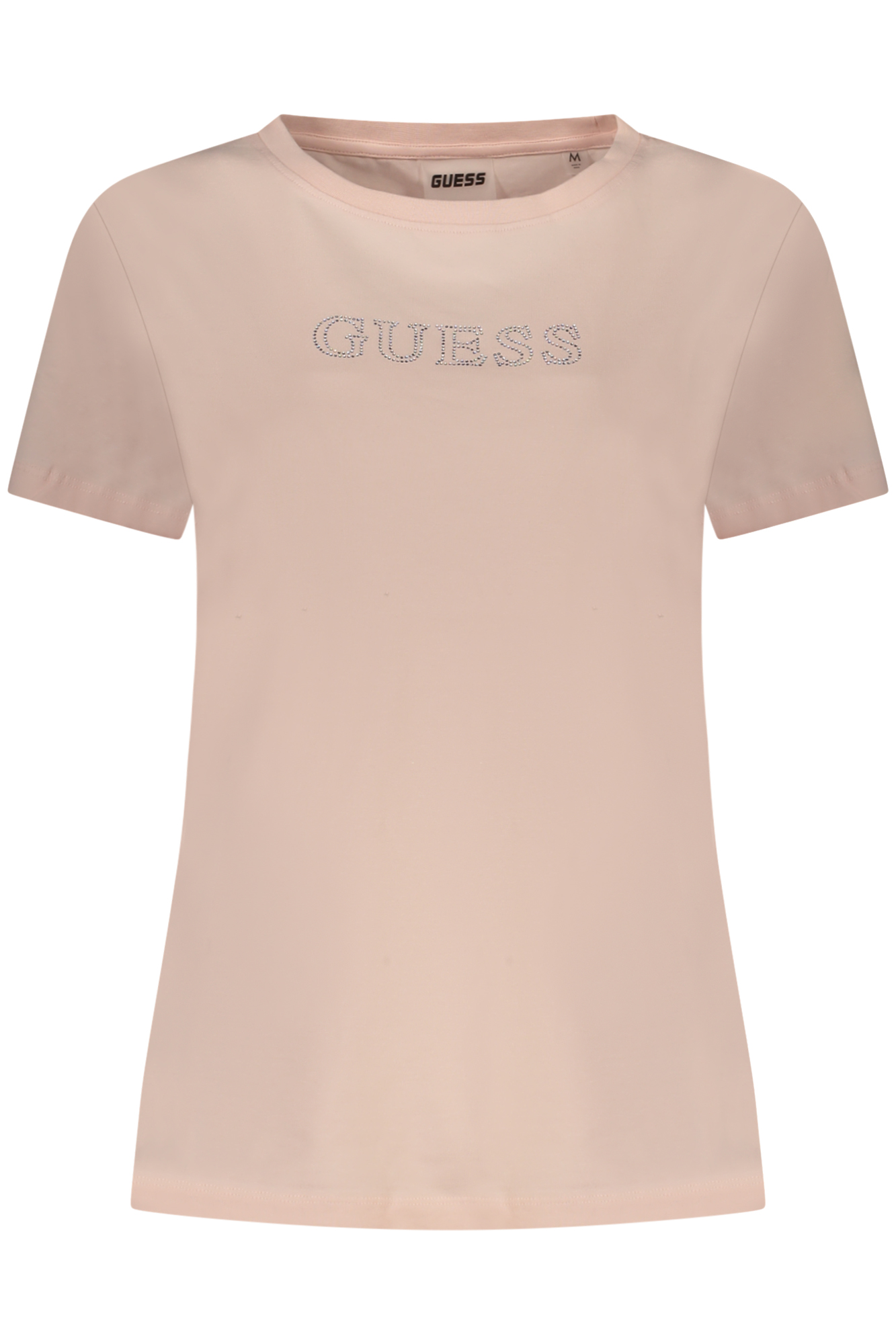 GUESS JEANS T-SHIRT MANICHE CORTE DONNA - Rosa