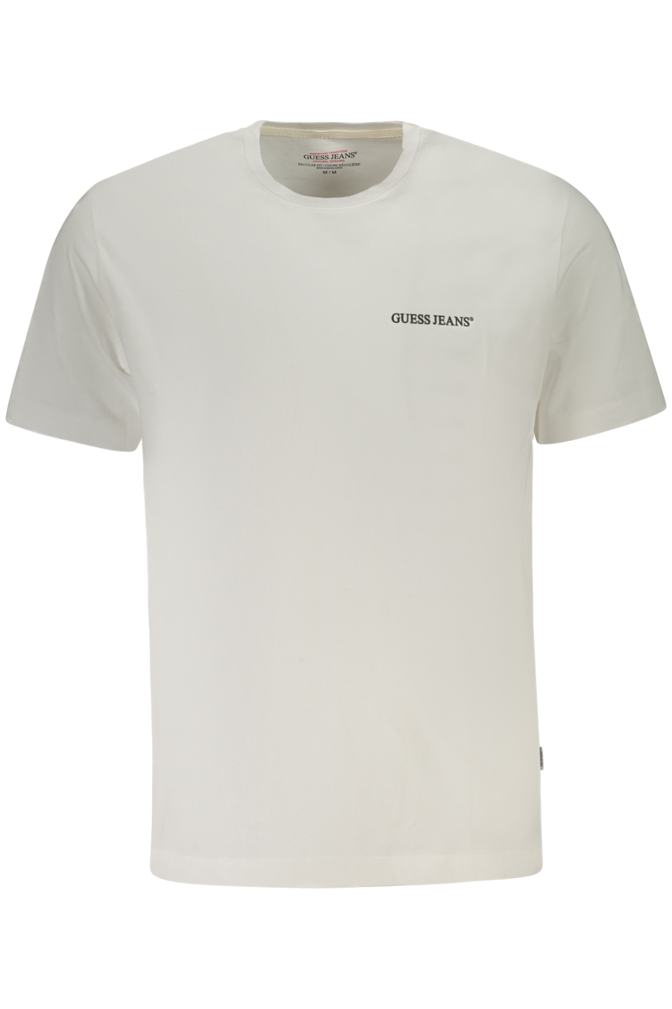 GUESS JEANS T-SHIRT MANICHE CORTE UOMO - Bianco