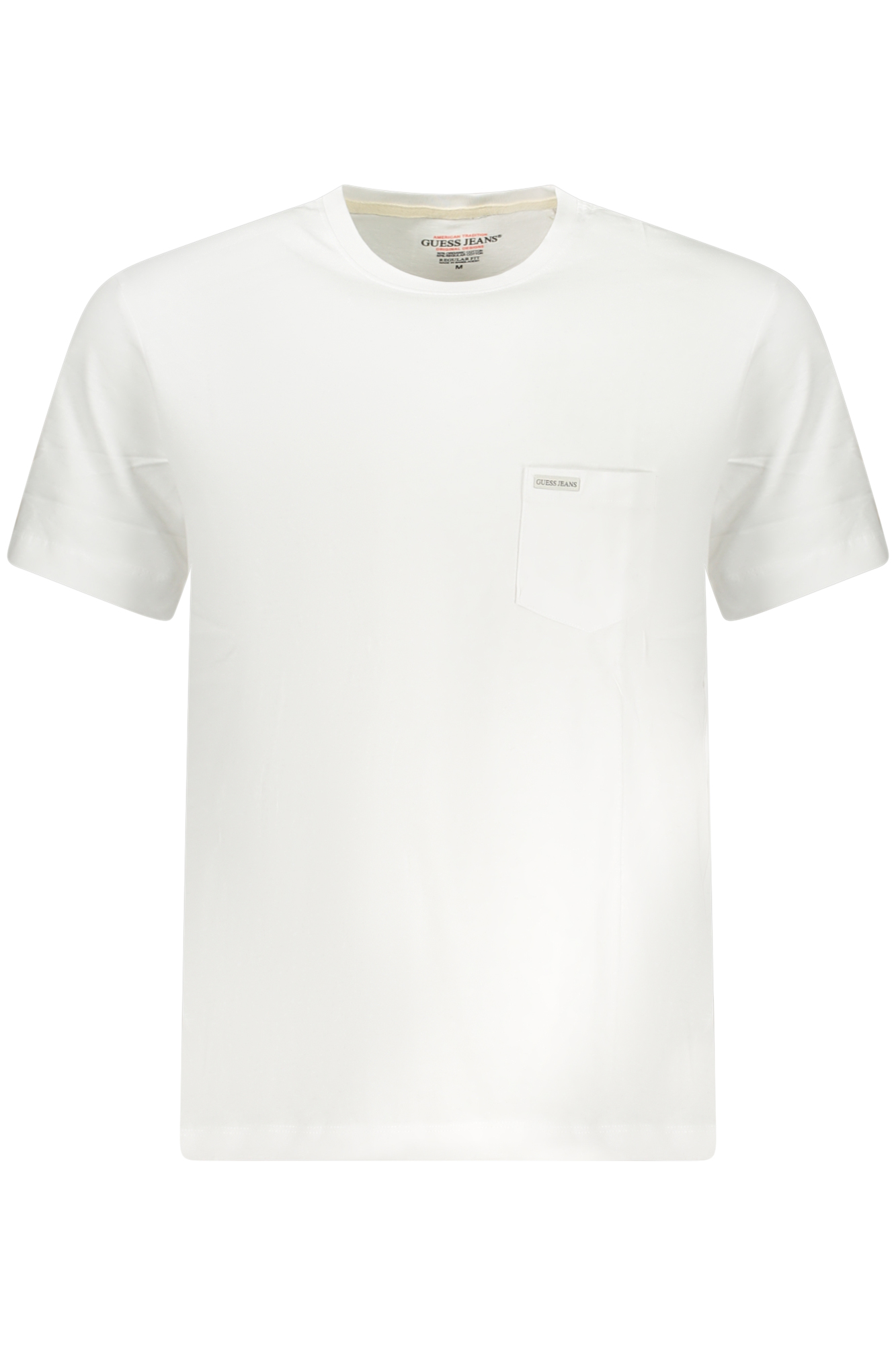 GUESS JEANS T-SHIRT MANICHE CORTE UOMO - Bianco