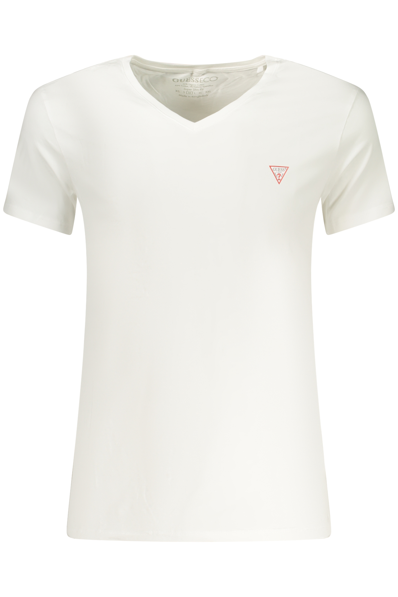 GUESS JEANS T-SHIRT MANICHE CORTE UOMO - Bianco
