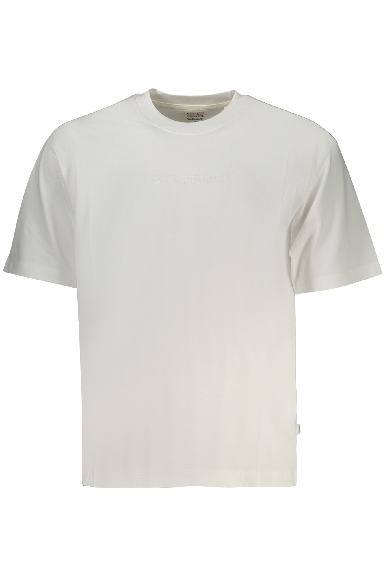 GUESS JEANS T-SHIRT MANICHE CORTE UOMO - Bianco