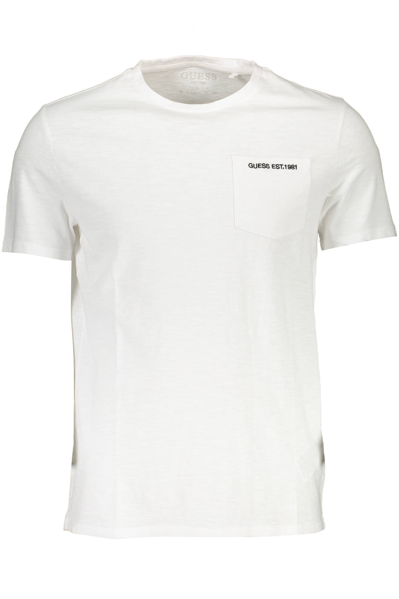 GUESS JEANS T-SHIRT MANICHE CORTE UOMO - Bianco