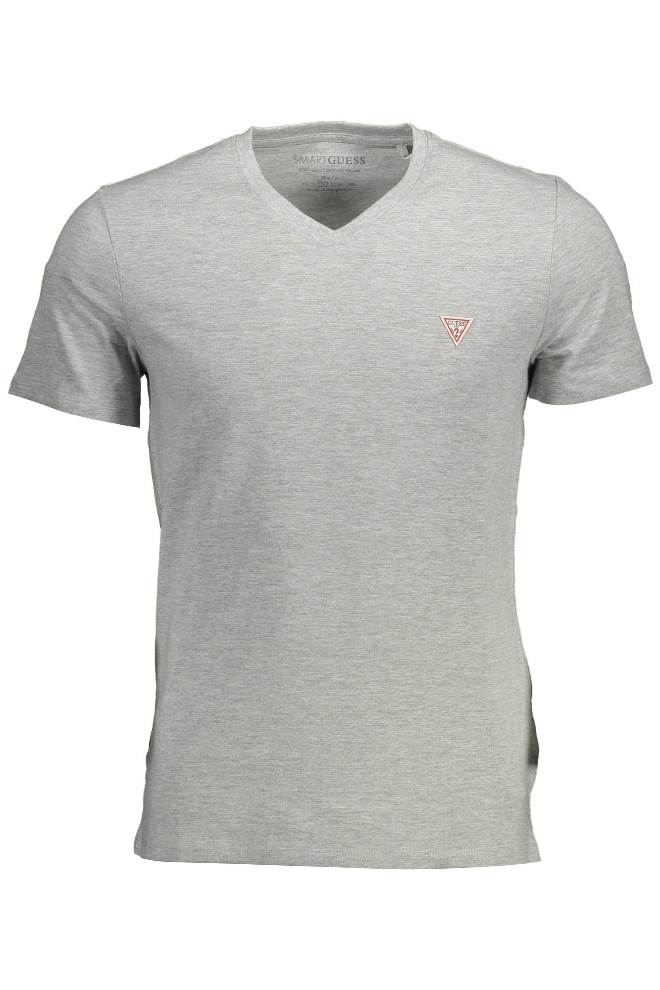 GUESS JEANS T-SHIRT MANICHE CORTE UOMO - Grigio