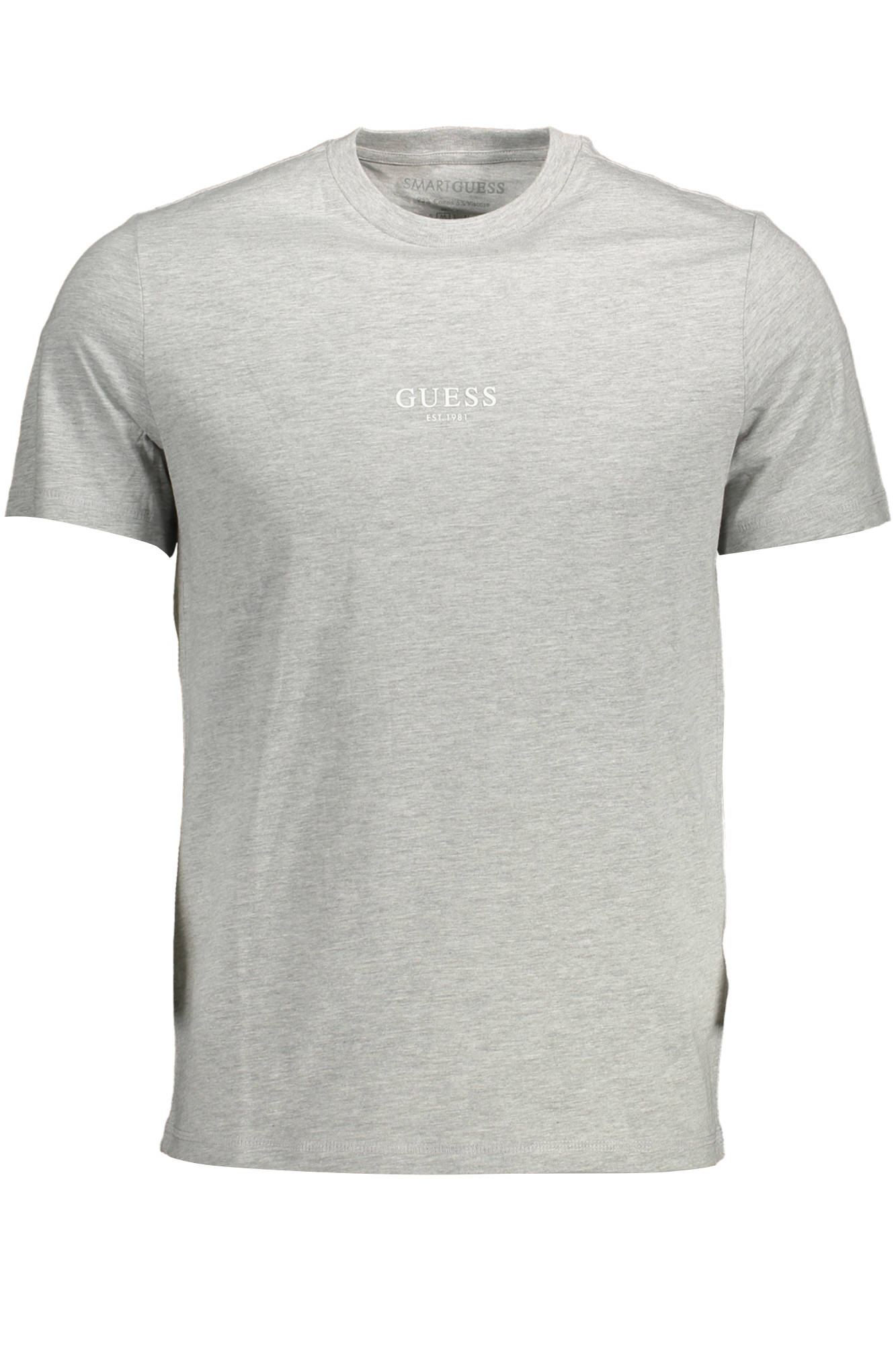 GUESS JEANS T-SHIRT MANICHE CORTE UOMO - Grigio