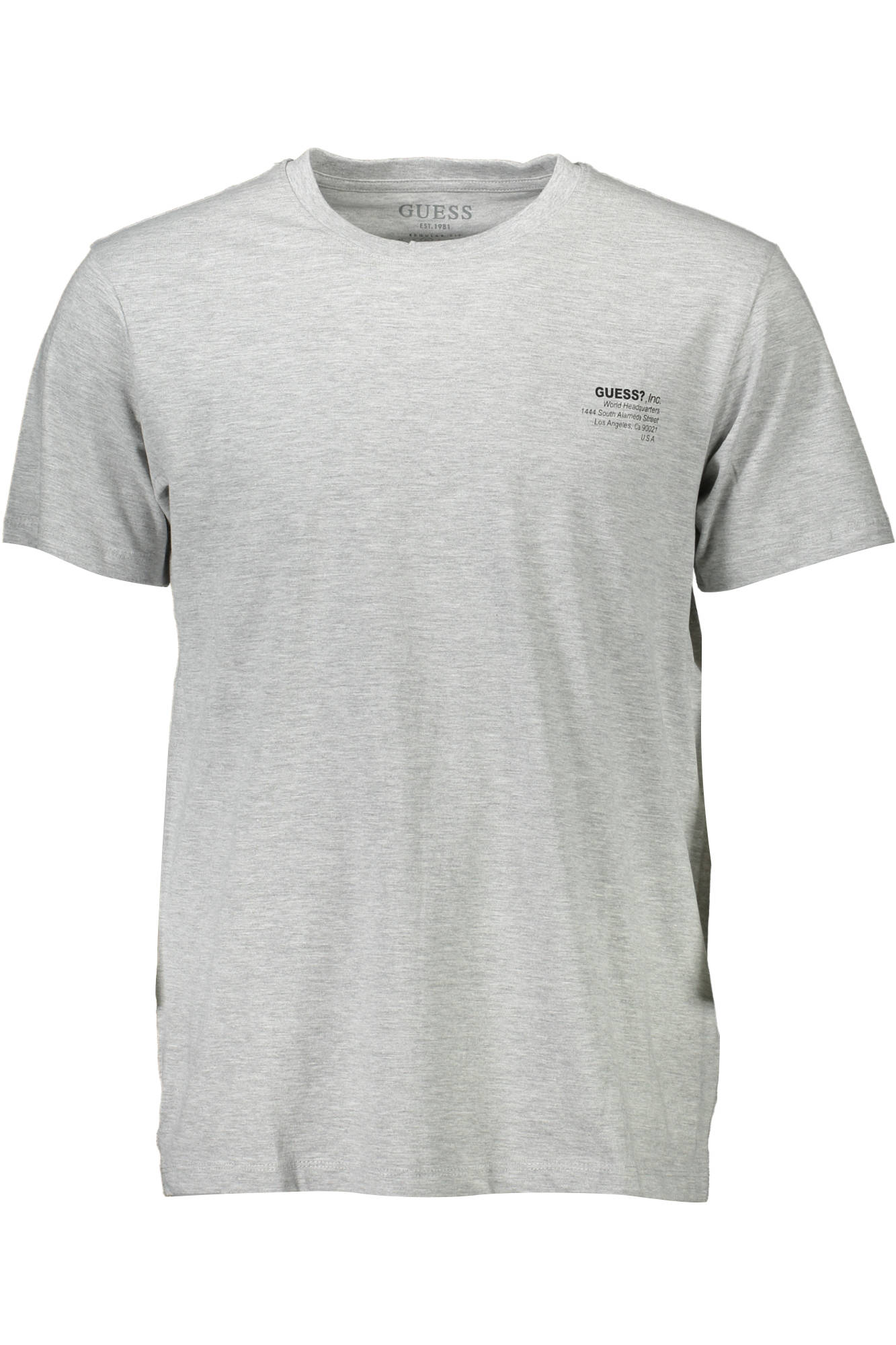 GUESS JEANS T-SHIRT MANICHE CORTE UOMO - Grigio