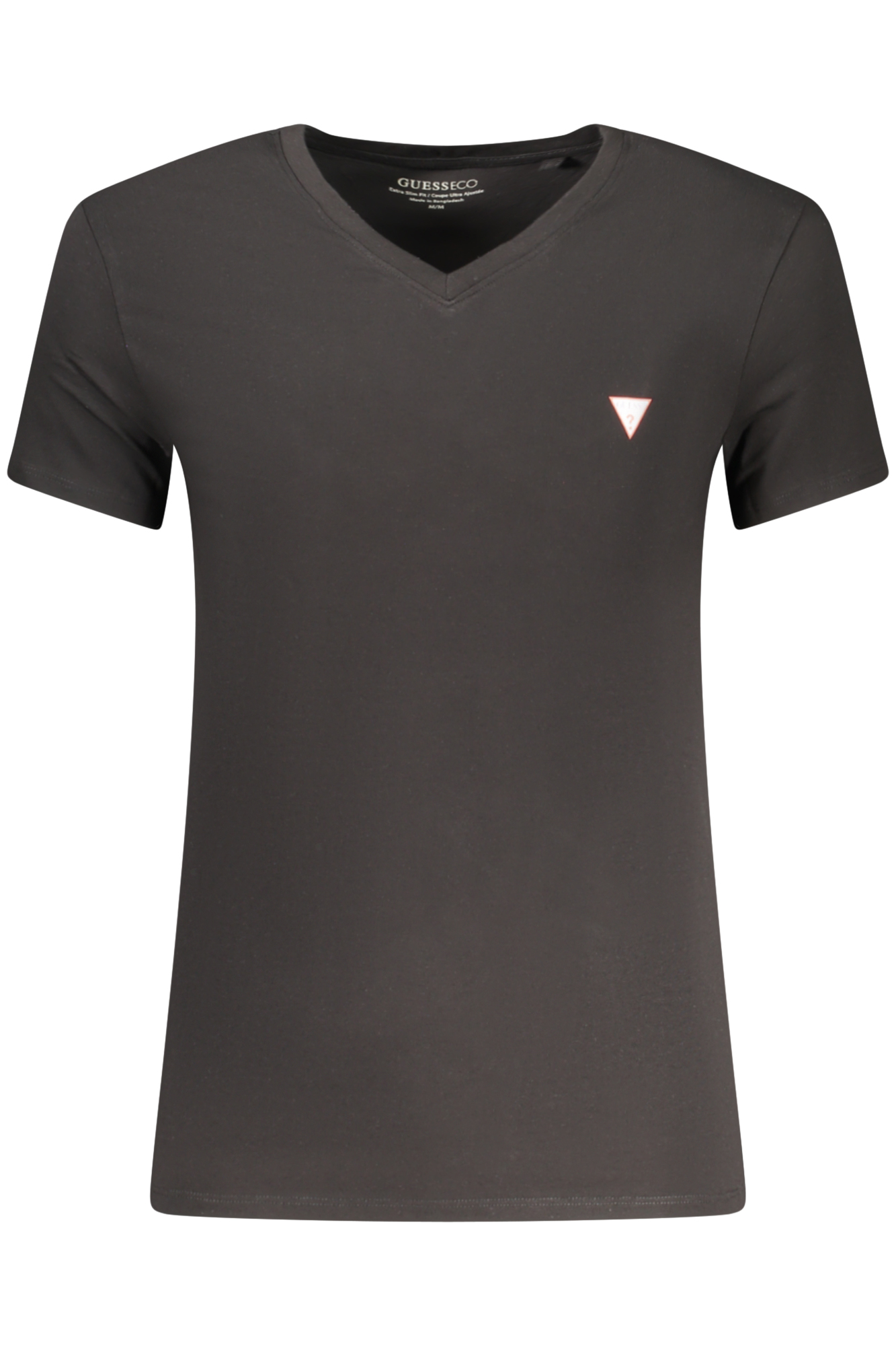 GUESS JEANS T-SHIRT MANICHE CORTE UOMO - Nero