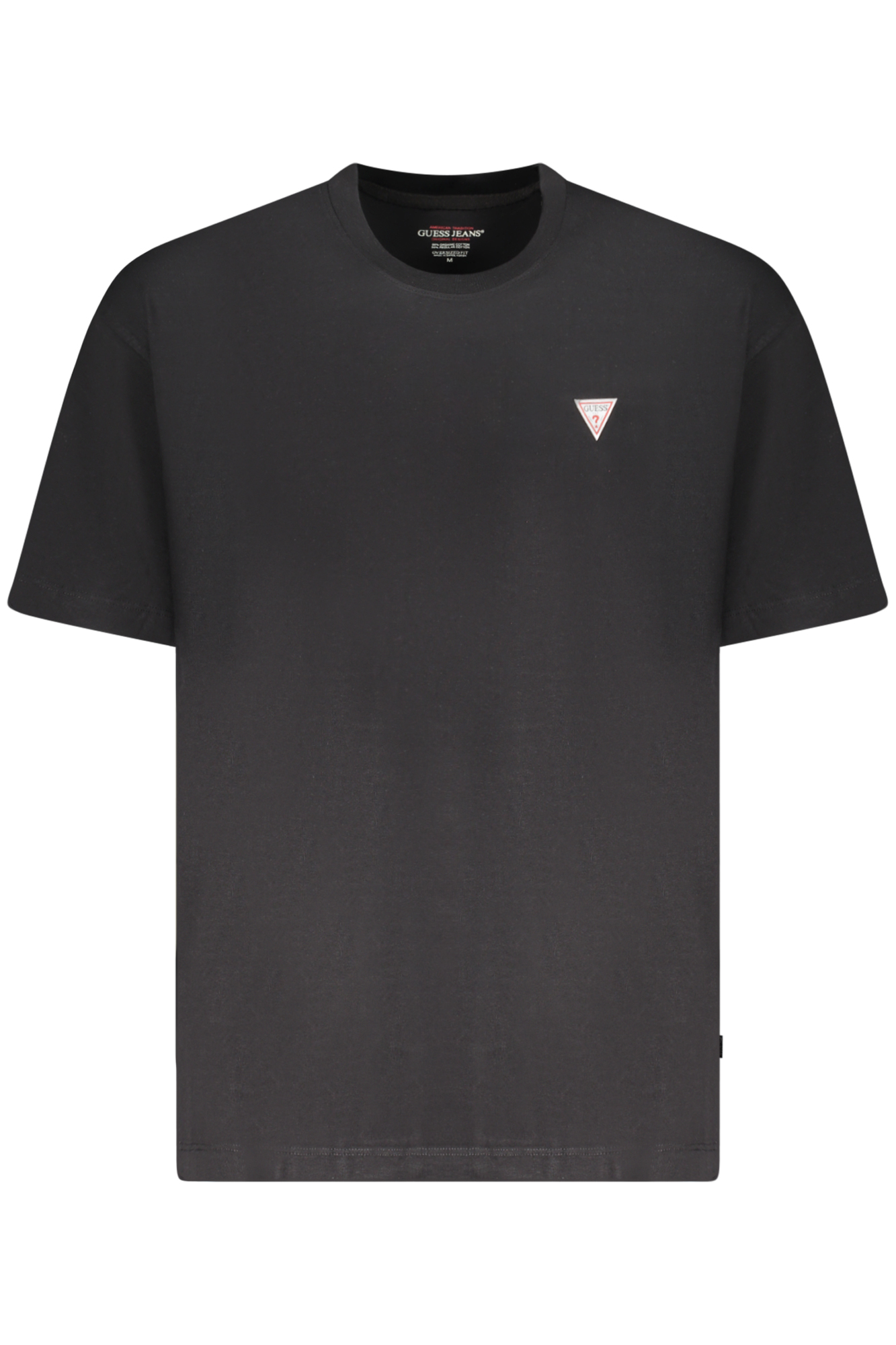 GUESS JEANS T-SHIRT MANICHE CORTE UOMO - Nero