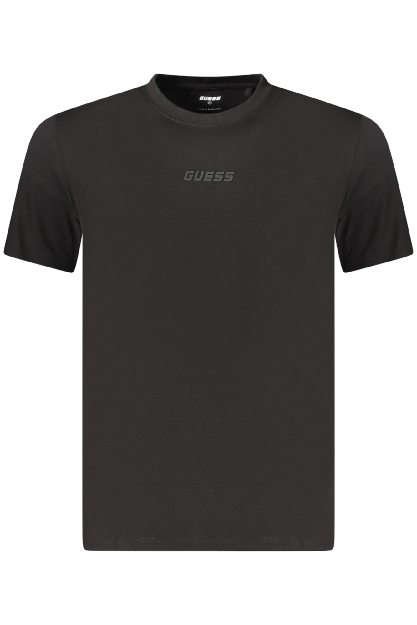 GUESS JEANS T-SHIRT MANICHE CORTE UOMO - Nero