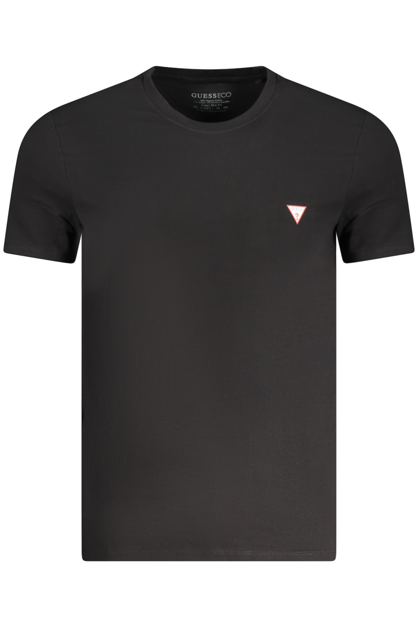 GUESS JEANS T-SHIRT MANICHE CORTE UOMO - Nero
