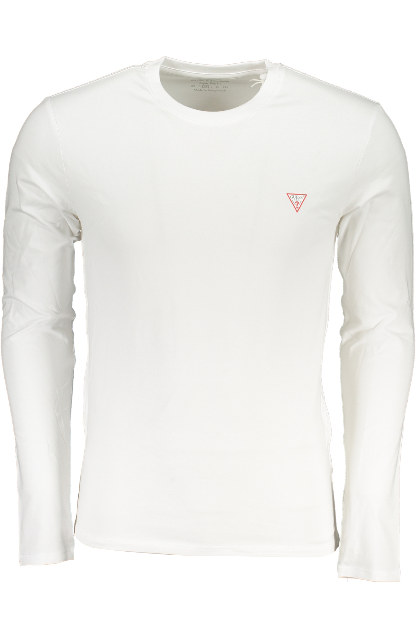 GUESS JEANS T-SHIRT MANICHE LUNGHE UOMO - Bianco