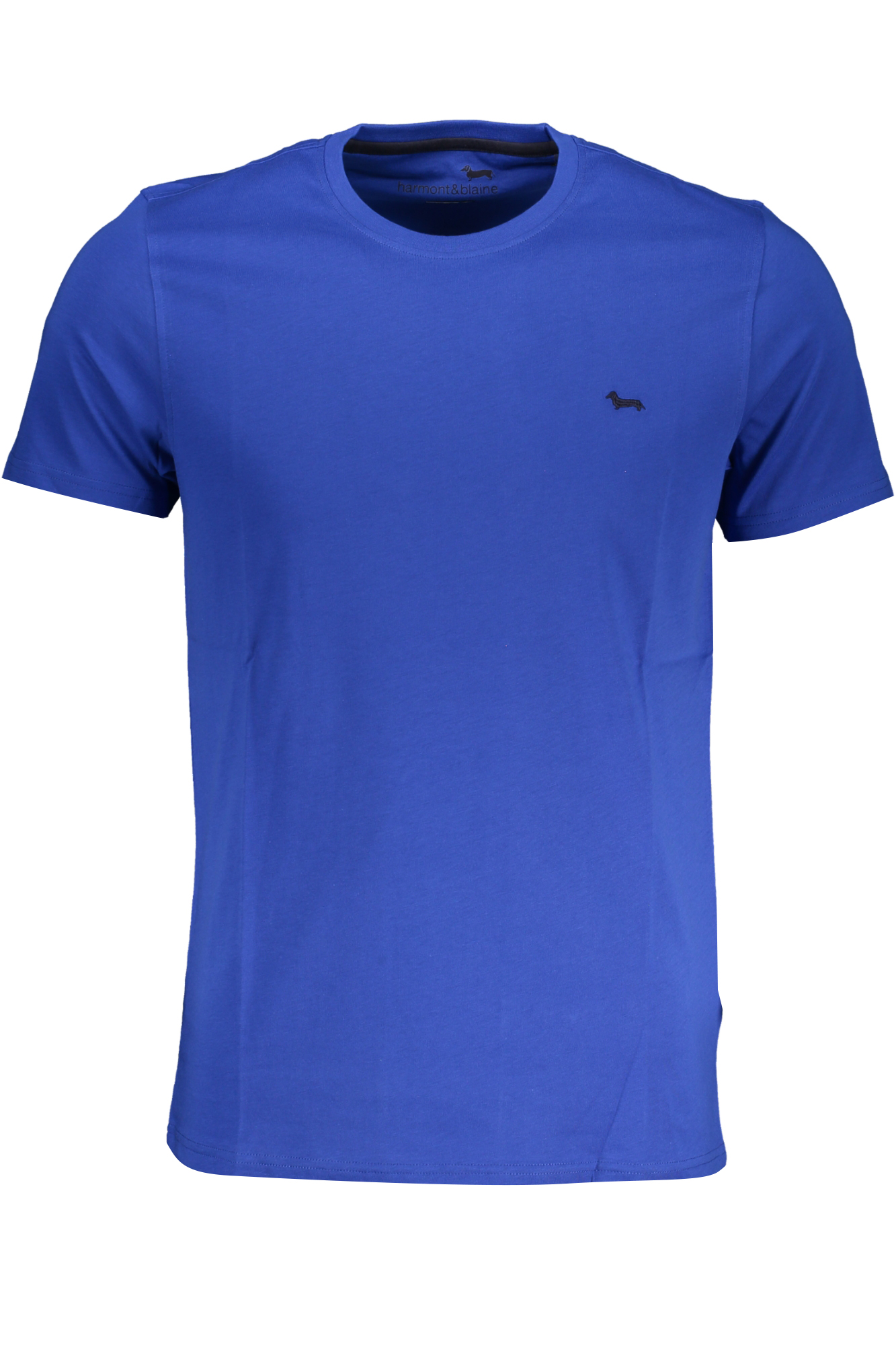 HARMONT & BLAINE T-SHIRT MANICHE CORTE UOMO - Blu