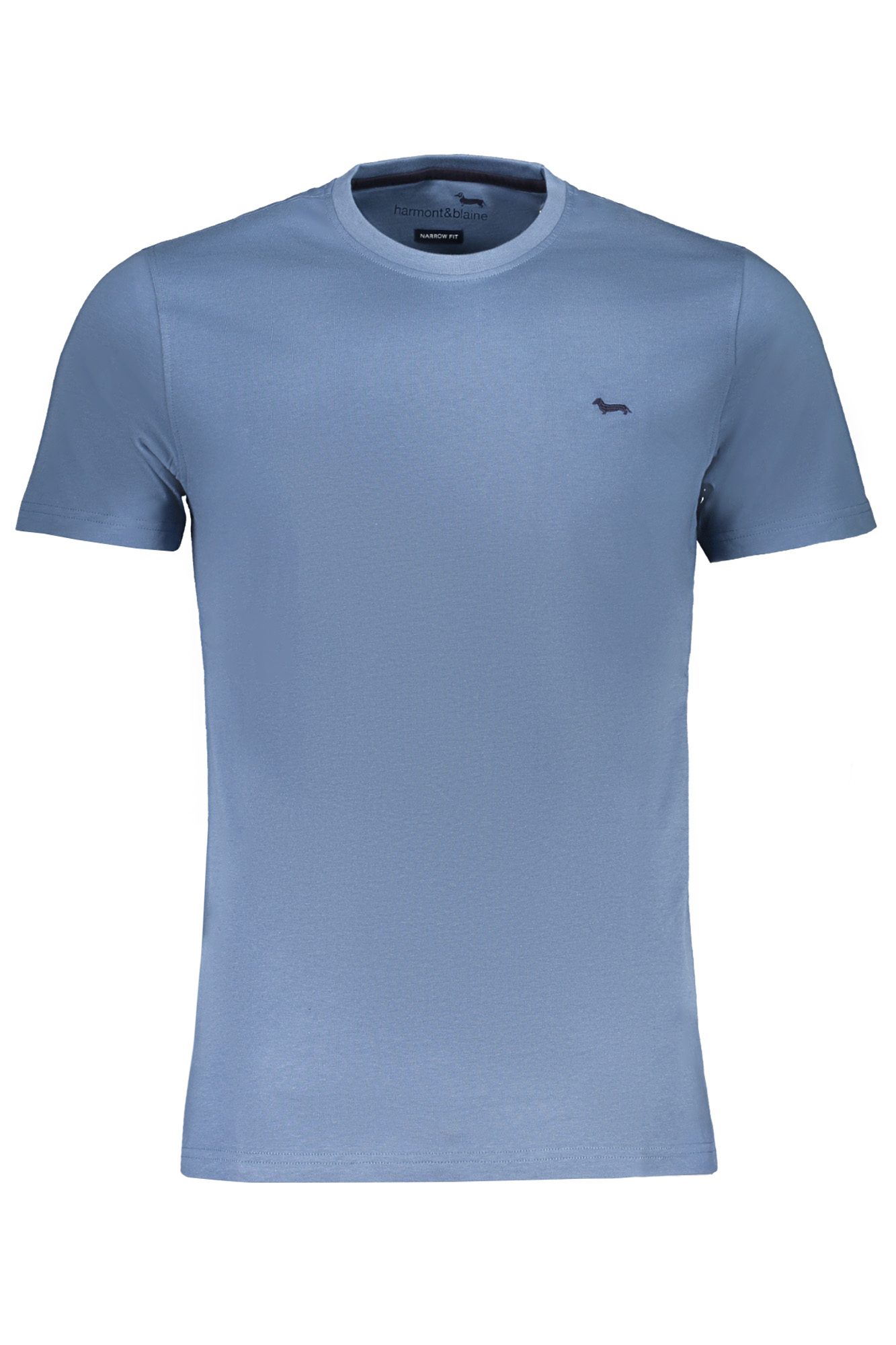 HARMONT & BLAINE T-SHIRT MANICHE CORTE UOMO - Blu