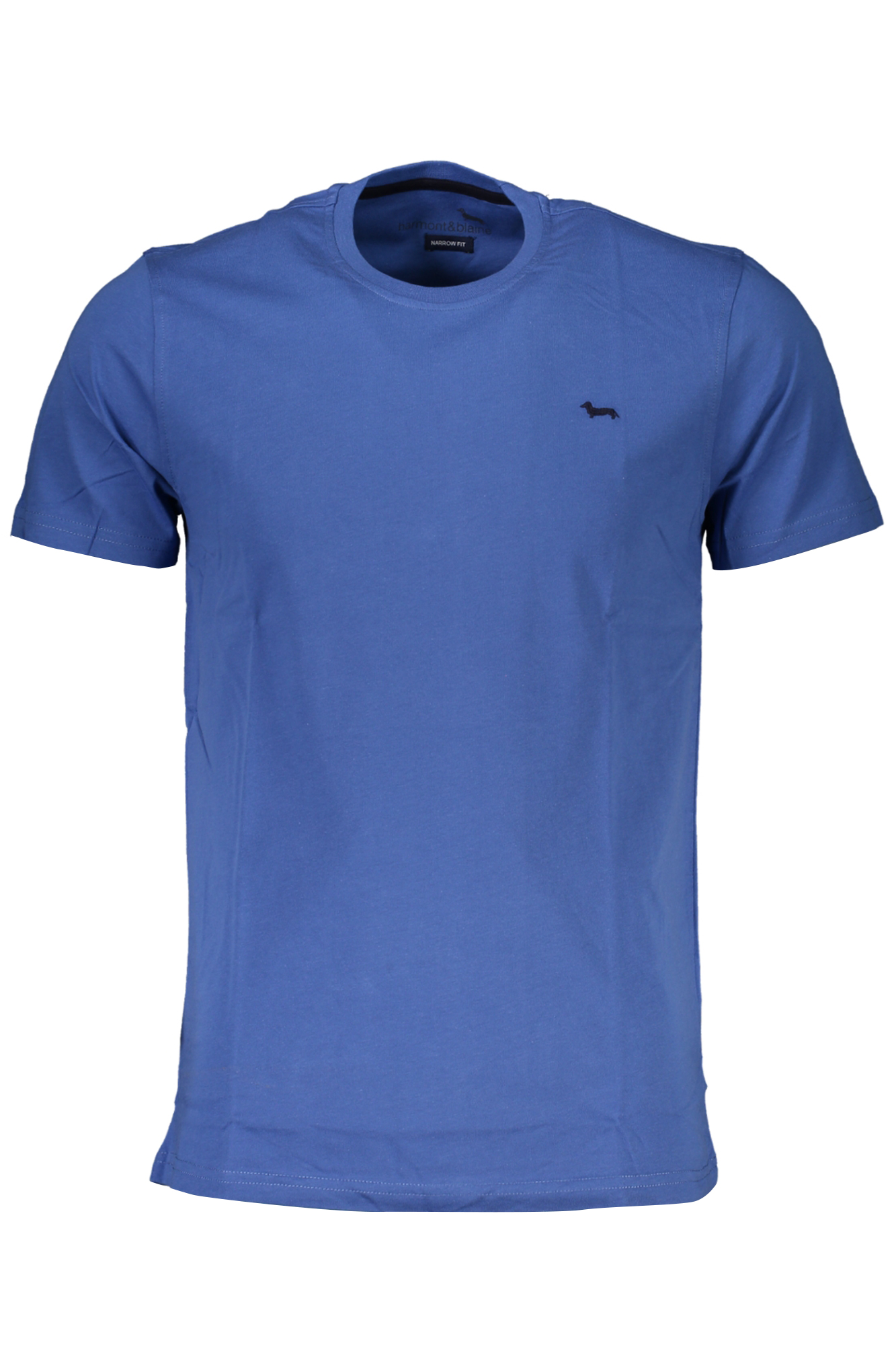 HARMONT & BLAINE T-SHIRT MANICHE CORTE UOMO - Blu