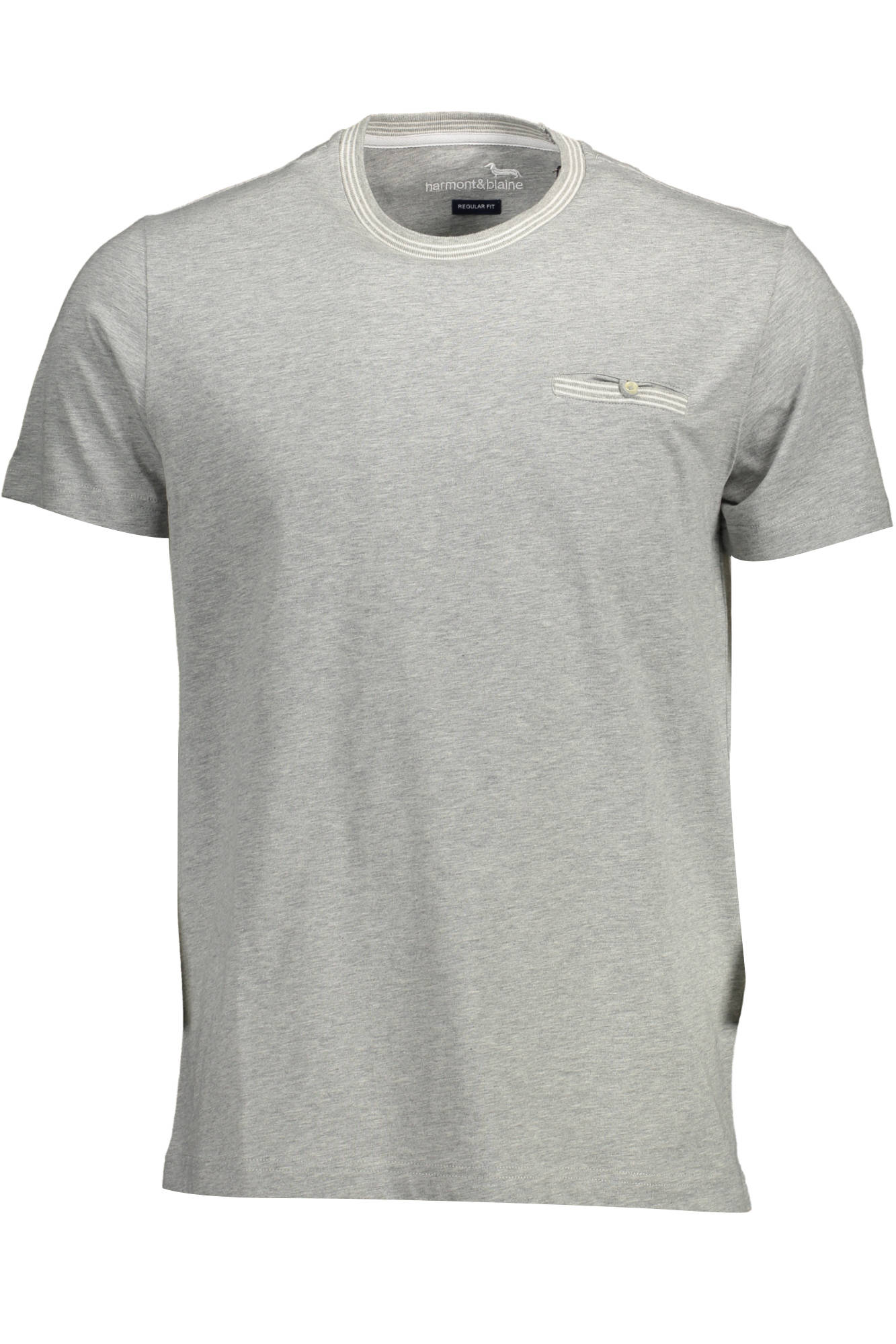 HARMONT & BLAINE T-SHIRT MANICHE CORTE UOMO - Grigio