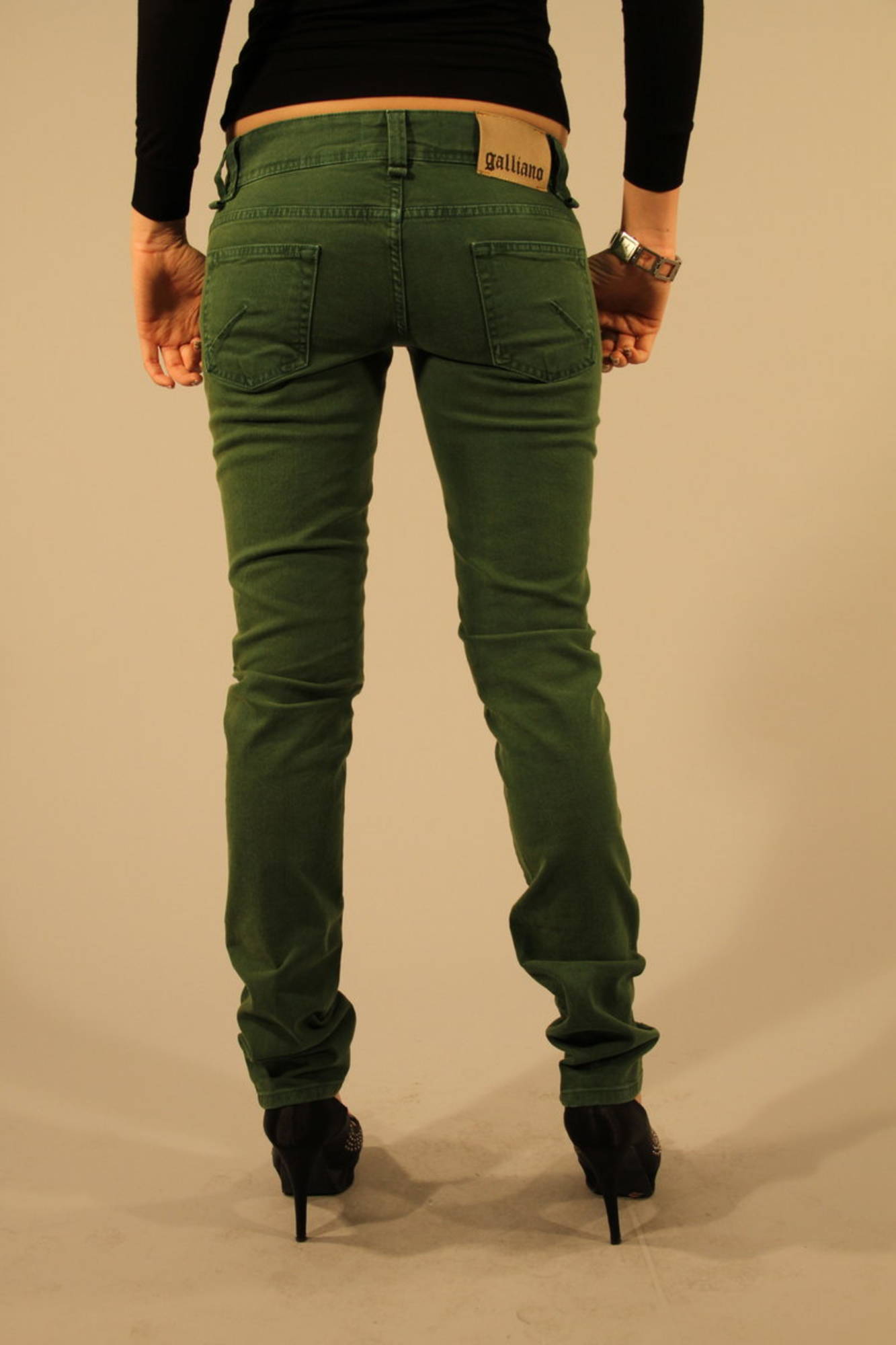 JOHN GALLIANO JEANS DENIM DONNA - Verde - immagine 2