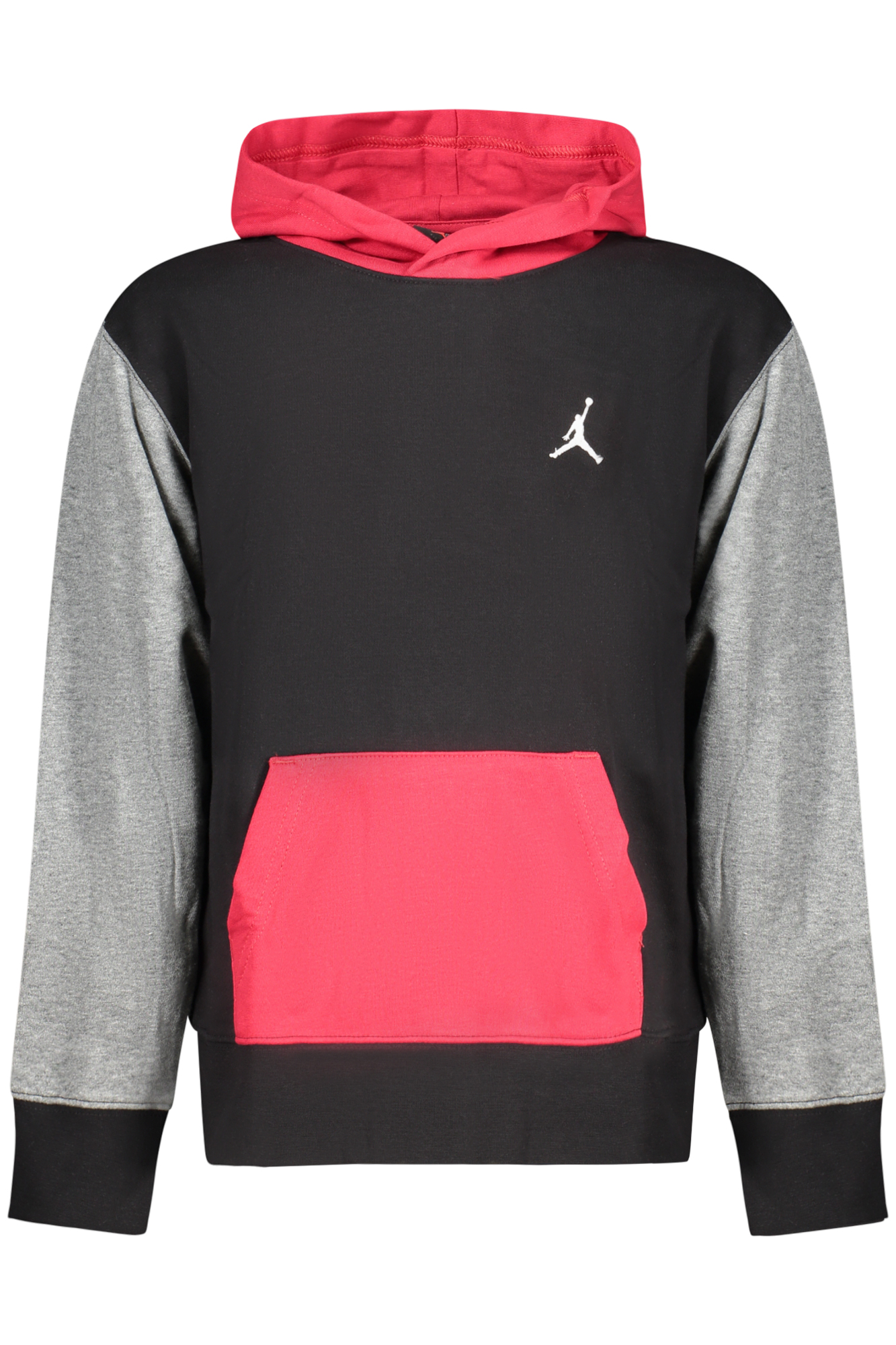 JORDAN FELPA CON ZIP BAMBINO - Nero