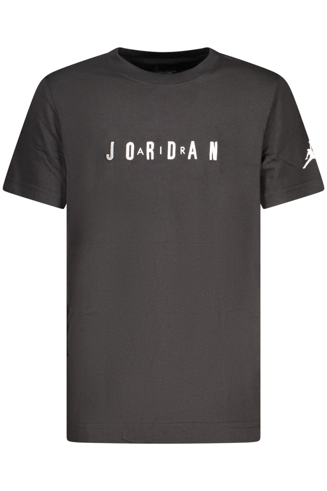 JORDAN T-SHIRT MANICHE CORTE BAMBINO - Nero