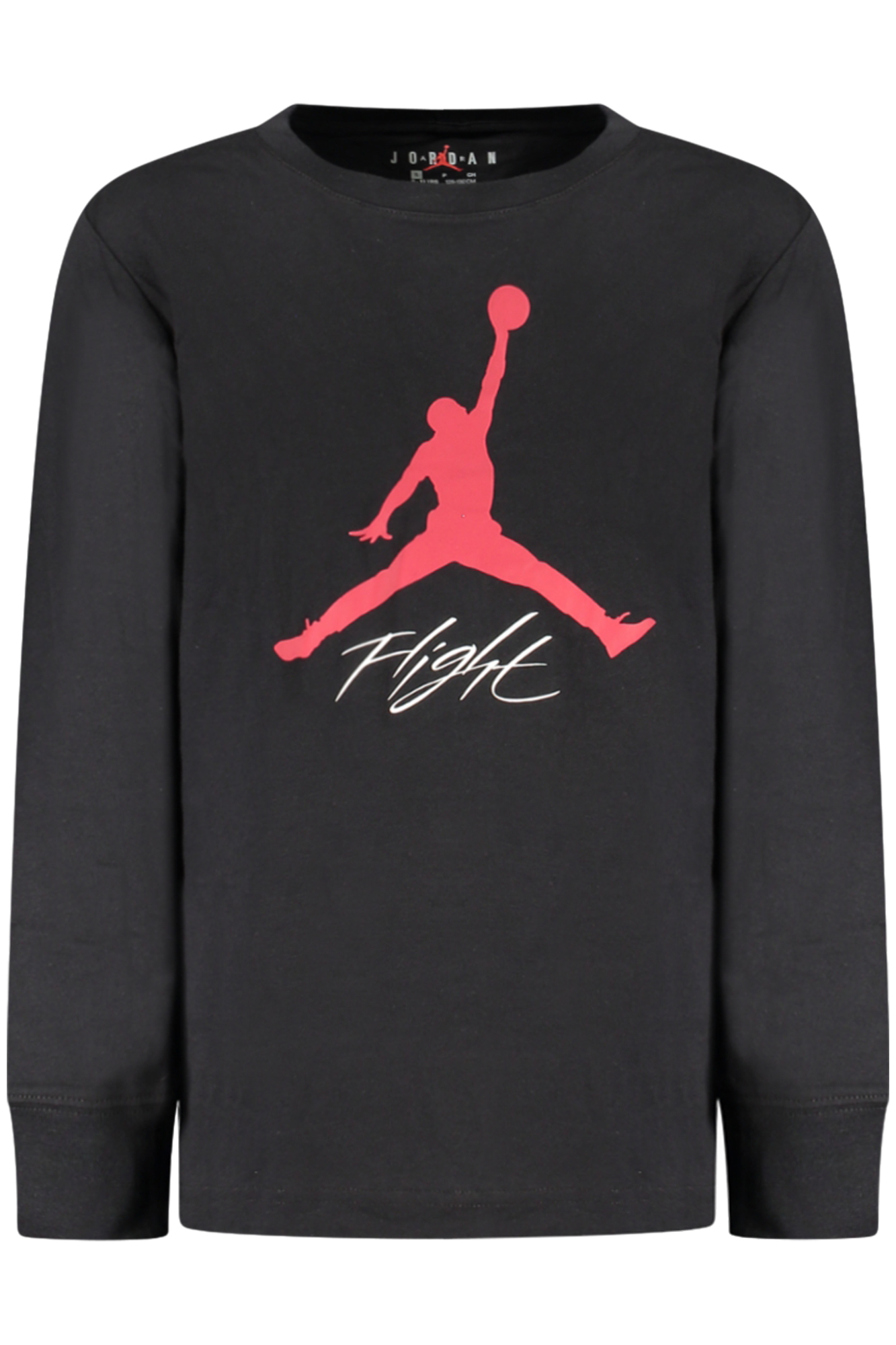 JORDAN T-SHIRT MANICHE LUNGHE BAMBINO - Nero