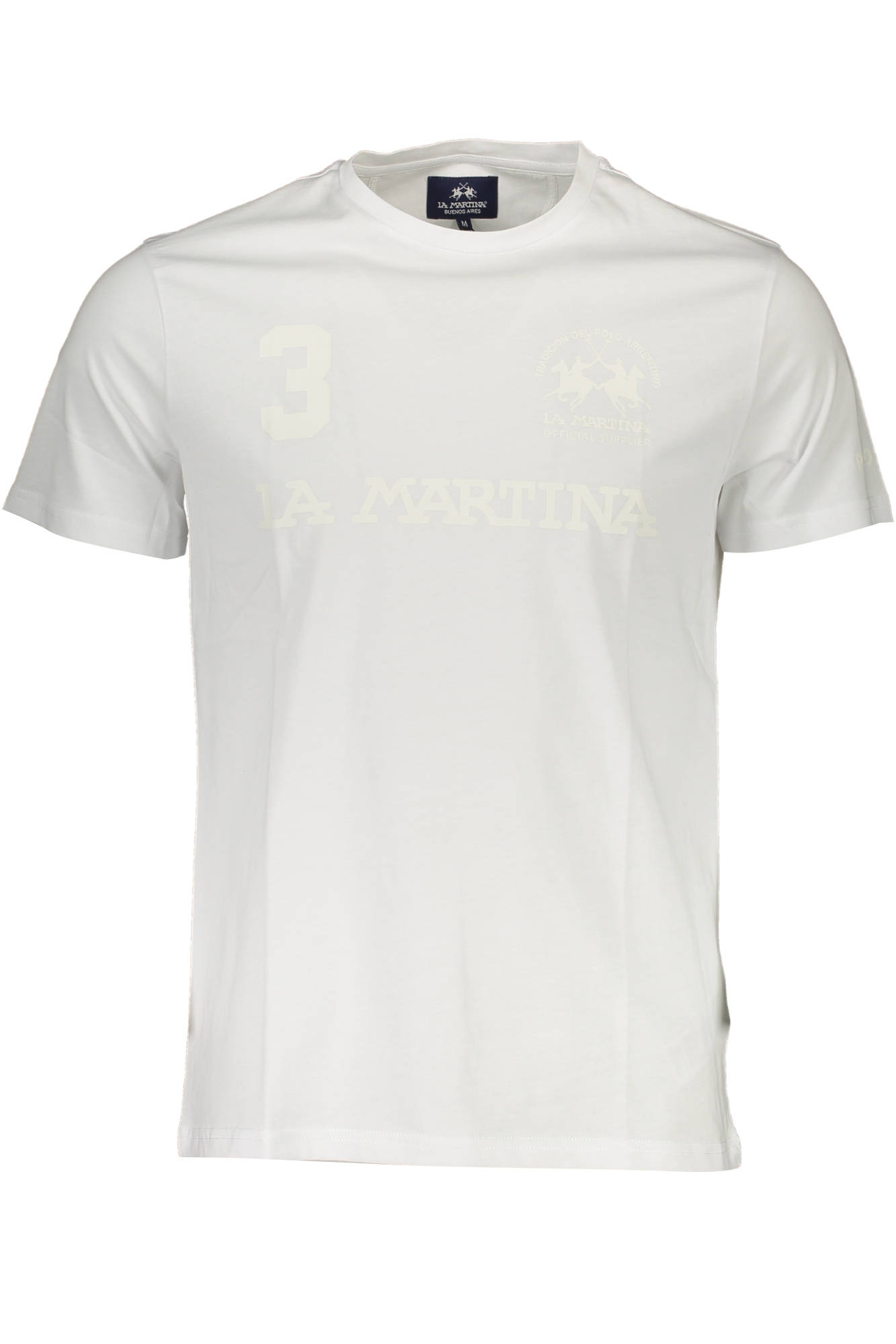 LA MARTINA T-SHIRT MANICHE CORTE UOMO - Bianco