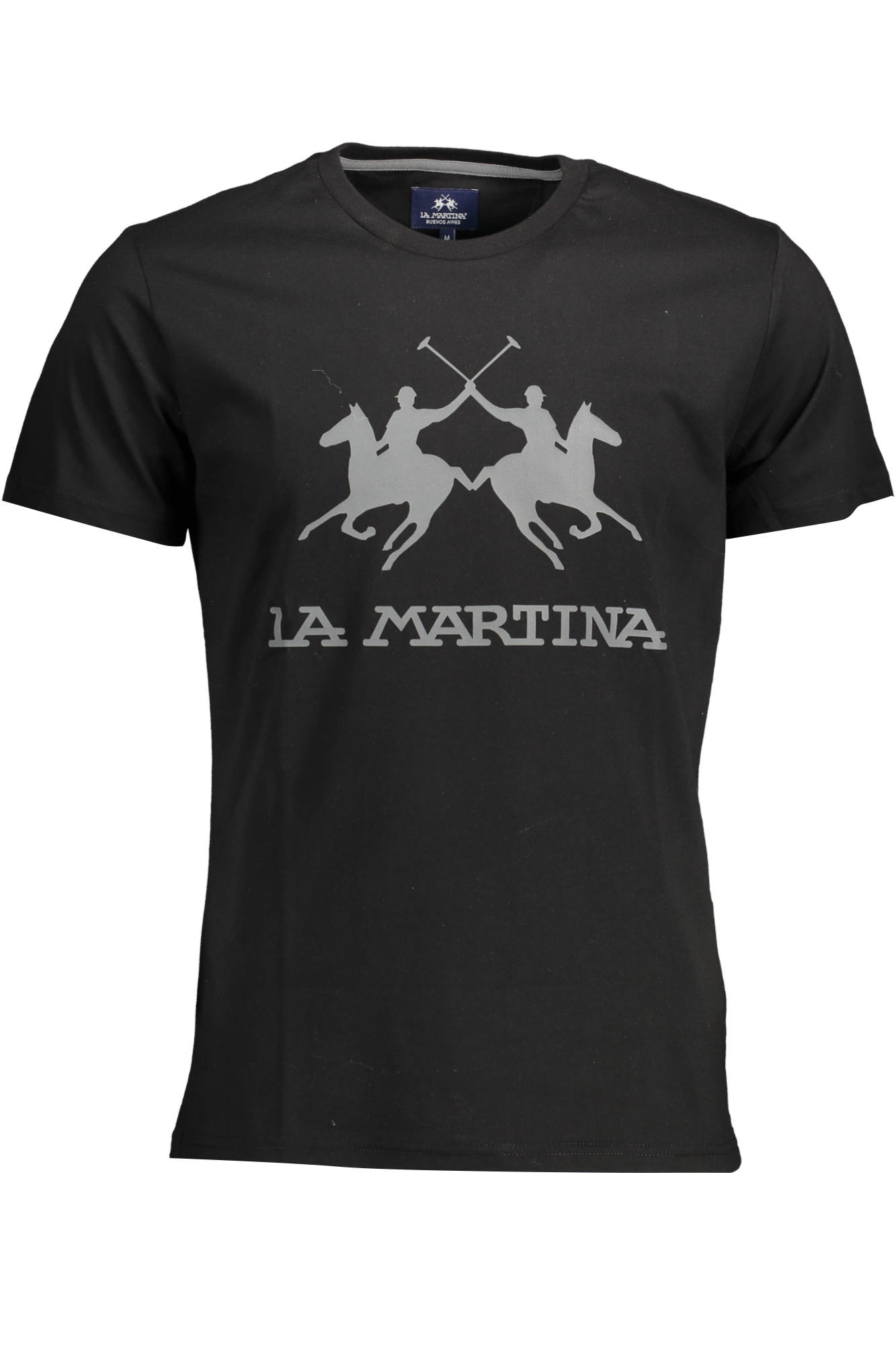 LA MARTINA T-SHIRT MANICHE CORTE UOMO - Nero