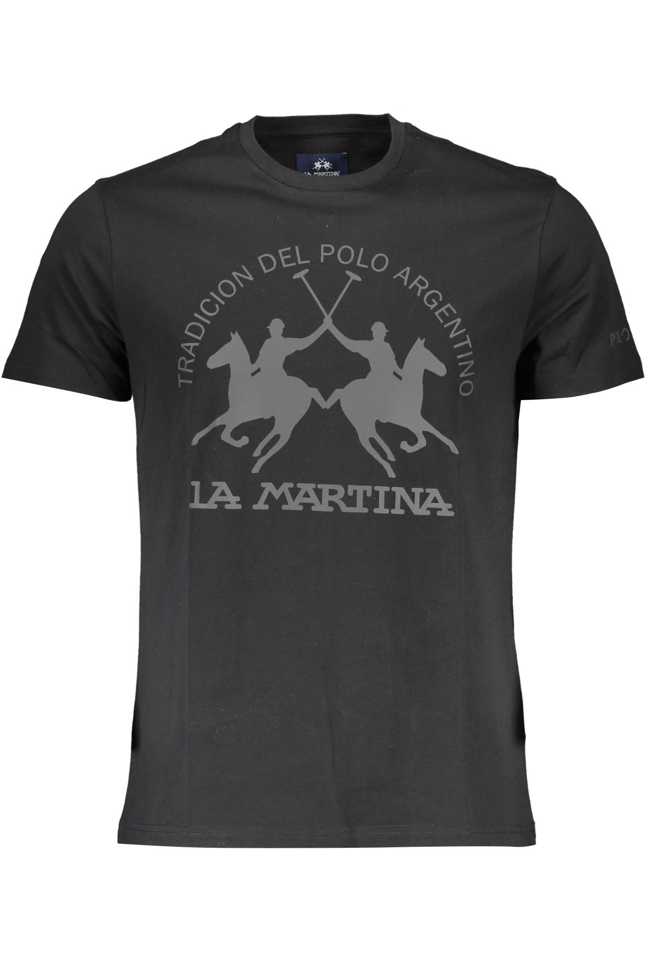 LA MARTINA T-SHIRT MANICHE CORTE UOMO - Nero