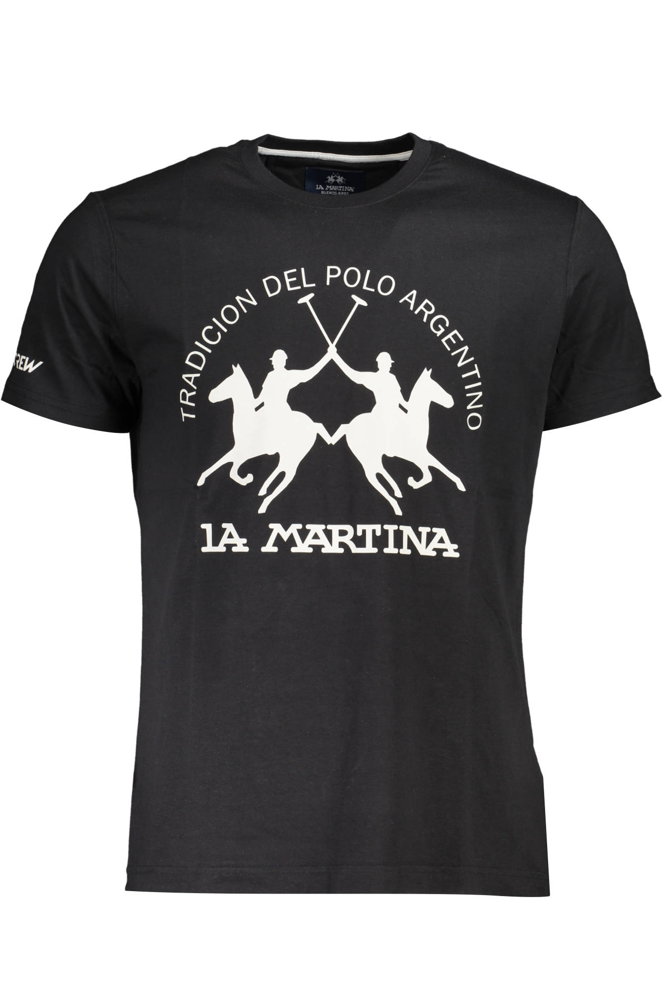 LA MARTINA T-SHIRT MANICHE CORTE UOMO - Nero