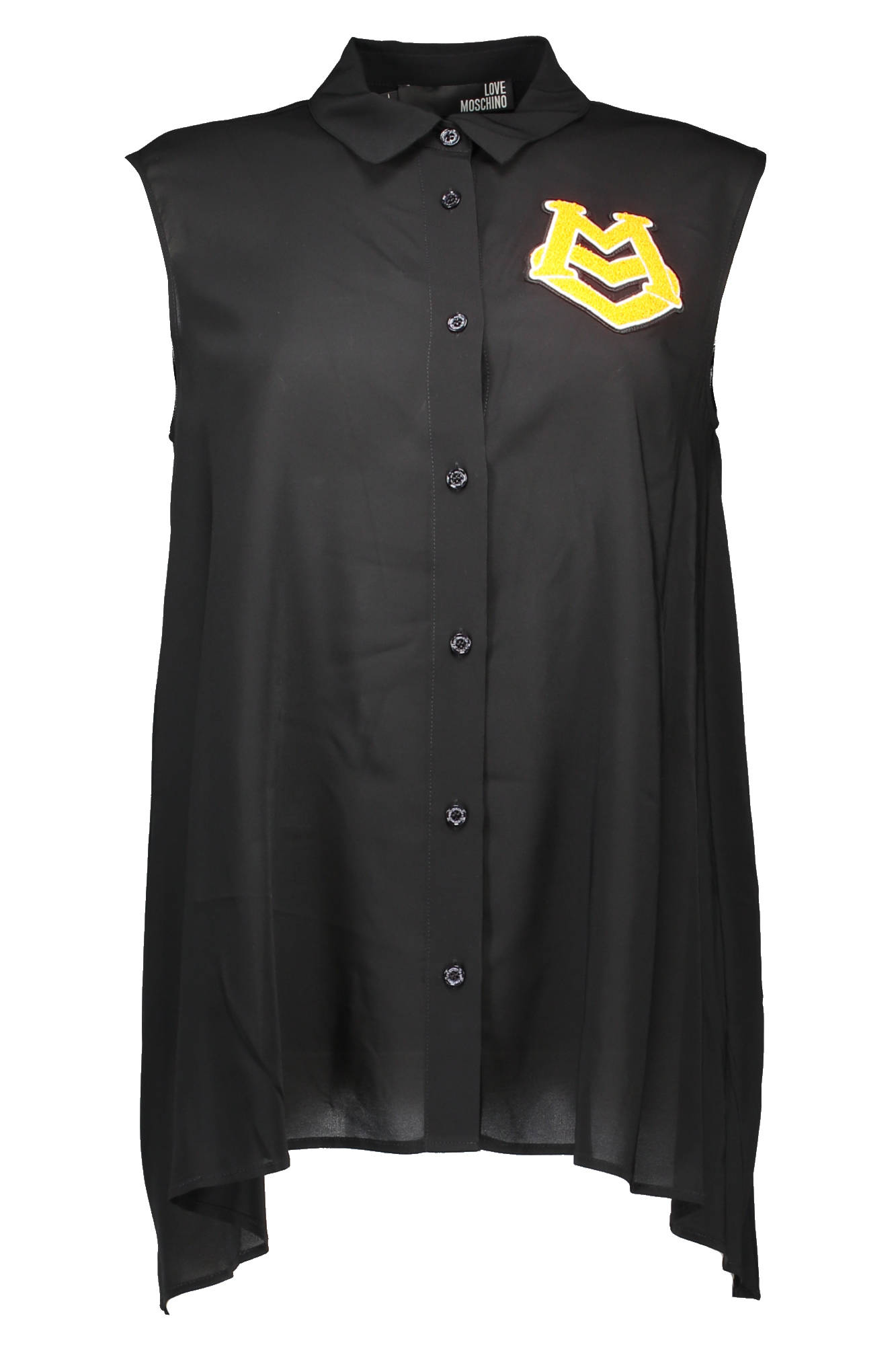 LOVE MOSCHINO CAMICIA SENZA MANICHE DONNA - Nero