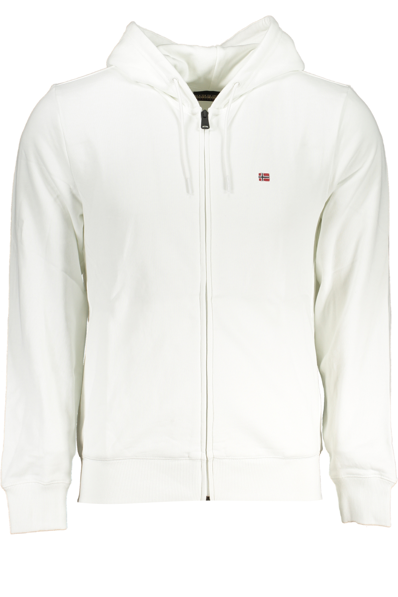 NAPAPIJRI FELPA CON ZIP UOMO - Bianco