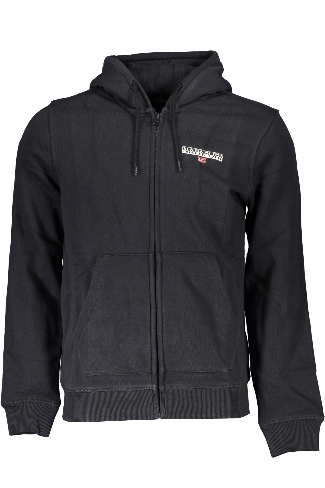 NAPAPIJRI FELPA CON ZIP UOMO - Nero