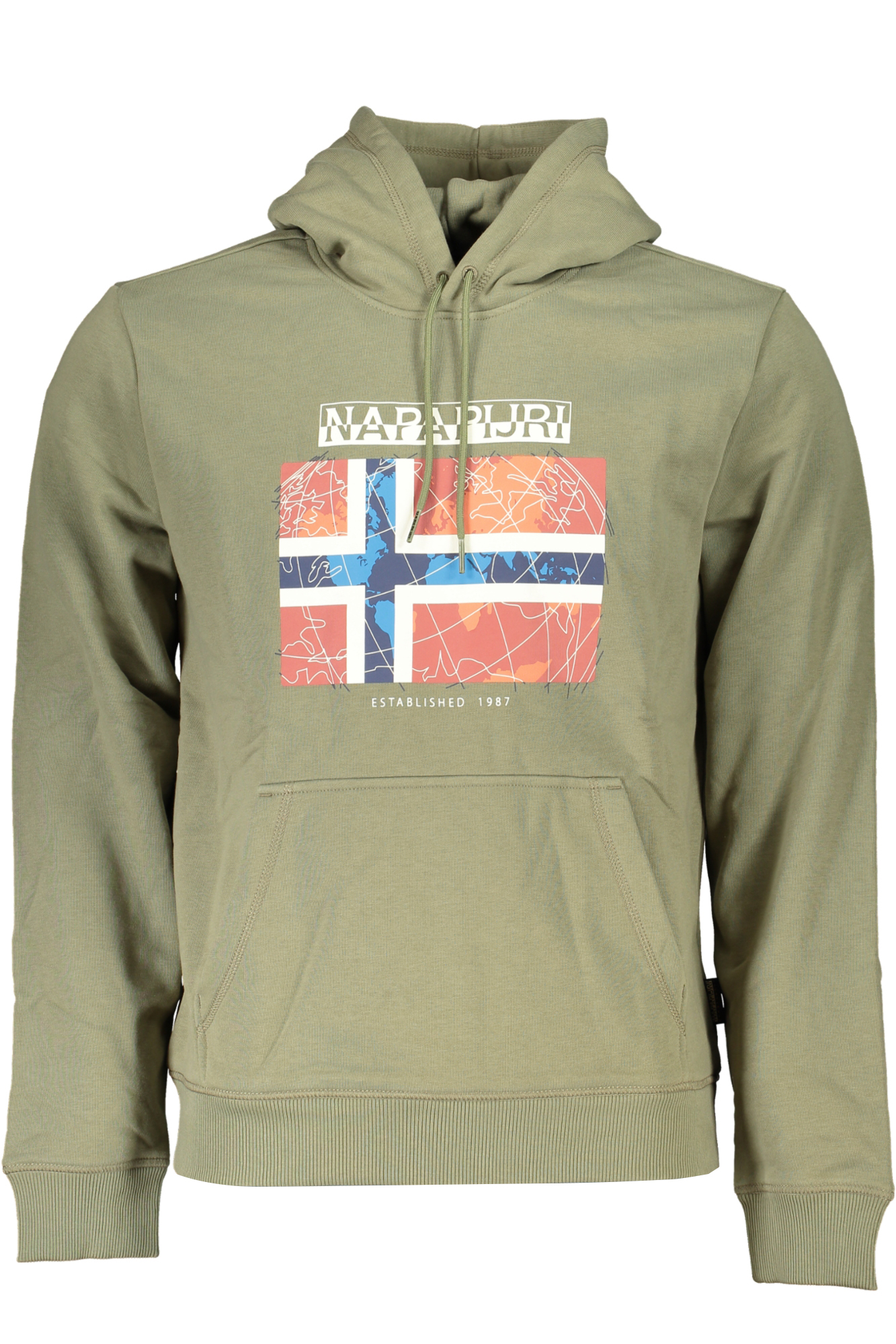 NAPAPIJRI FELPA SENZA ZIP UOMO - Verde