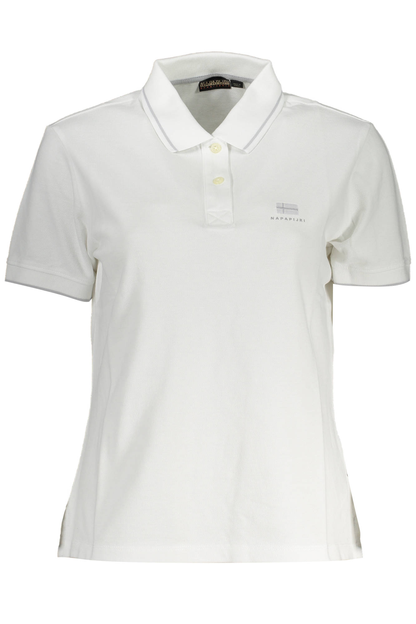 NAPAPIJRI POLO MANICHE CORTE DONNA - Bianco