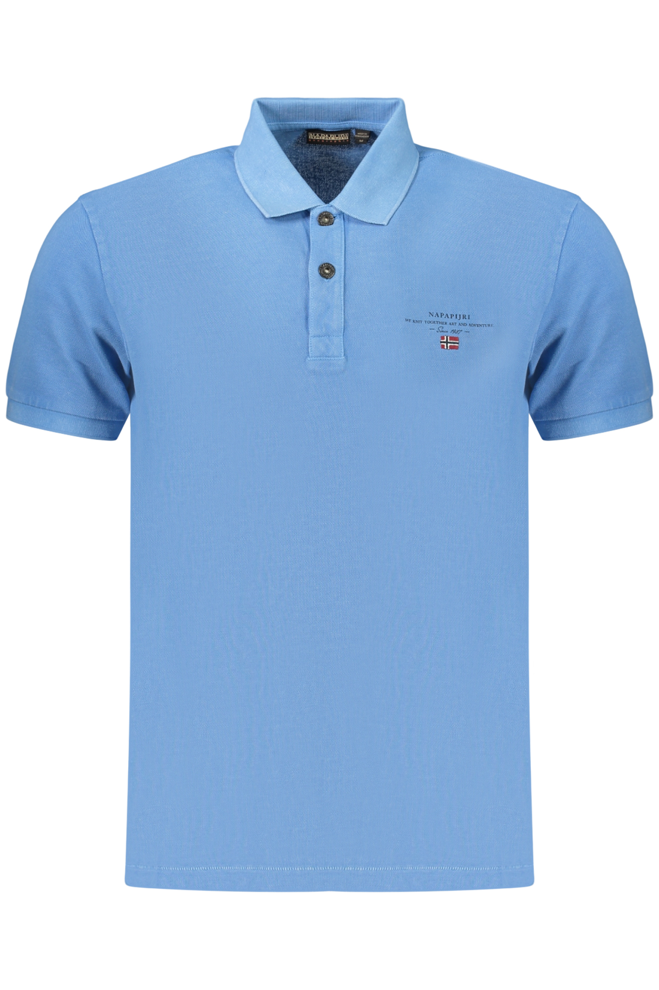 NAPAPIJRI POLO MANICHE CORTE UOMO - Azzurro