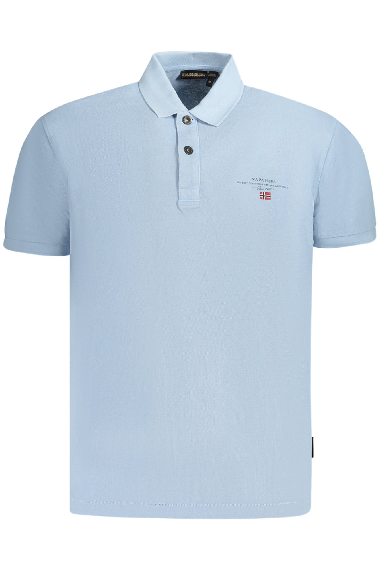 NAPAPIJRI POLO MANICHE CORTE UOMO - Azzurro