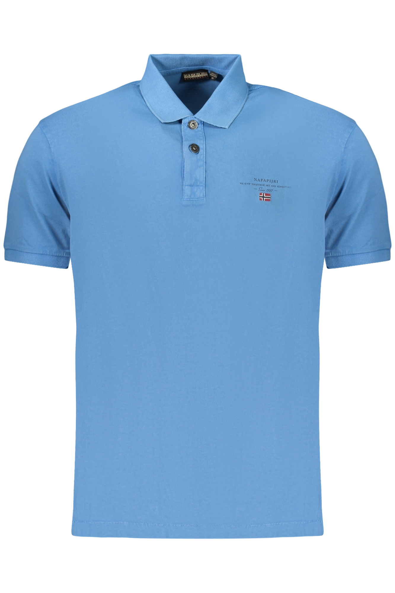 NAPAPIJRI POLO MANICHE CORTE UOMO - Azzurro