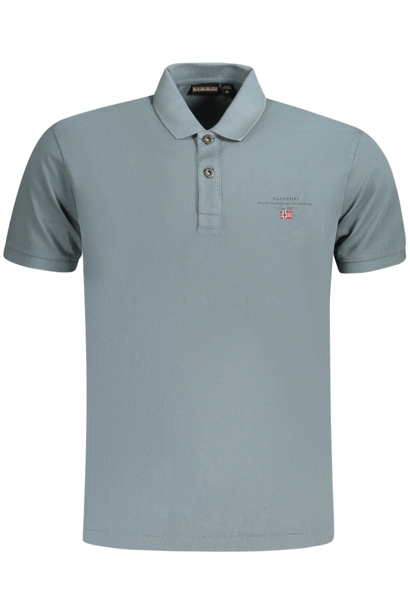 NAPAPIJRI POLO MANICHE CORTE UOMO - Grigio