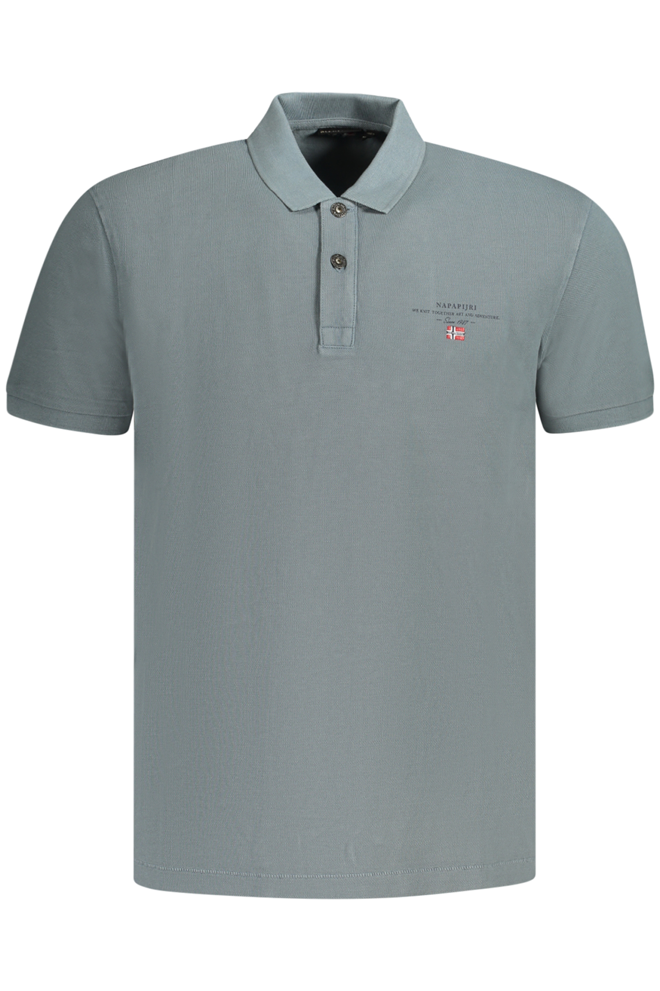 NAPAPIJRI POLO MANICHE CORTE UOMO - Grigio