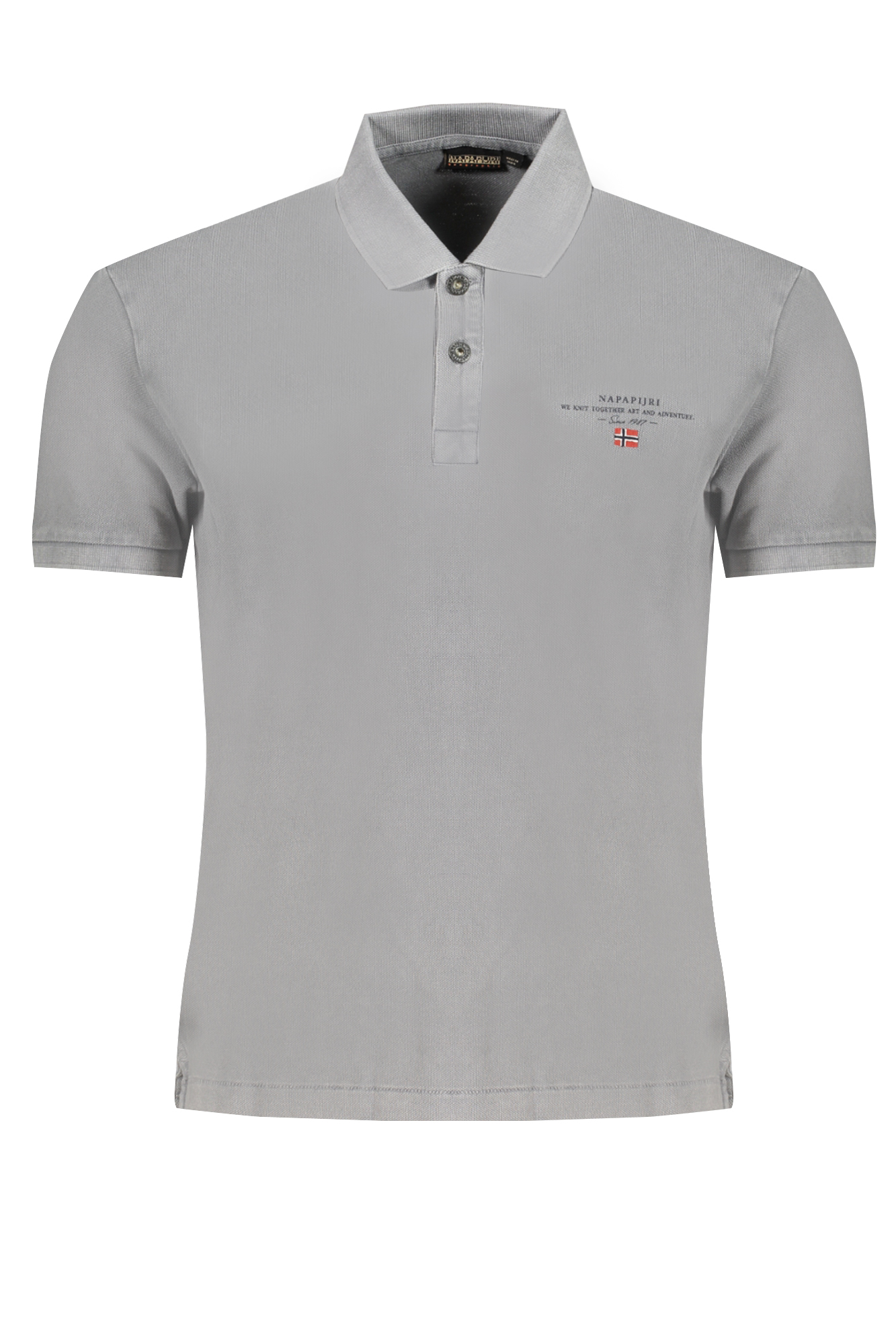NAPAPIJRI POLO MANICHE CORTE UOMO - Grigio