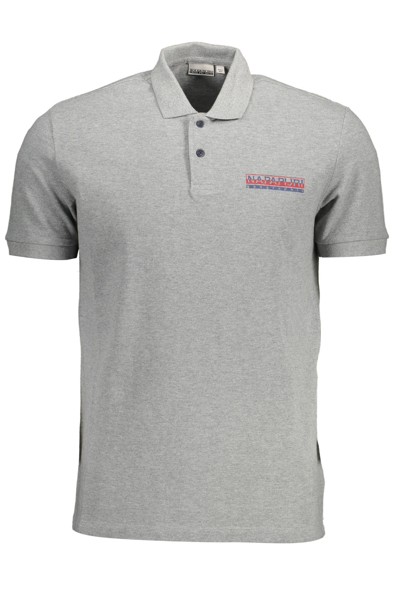 NAPAPIJRI POLO MANICHE CORTE UOMO - Grigio