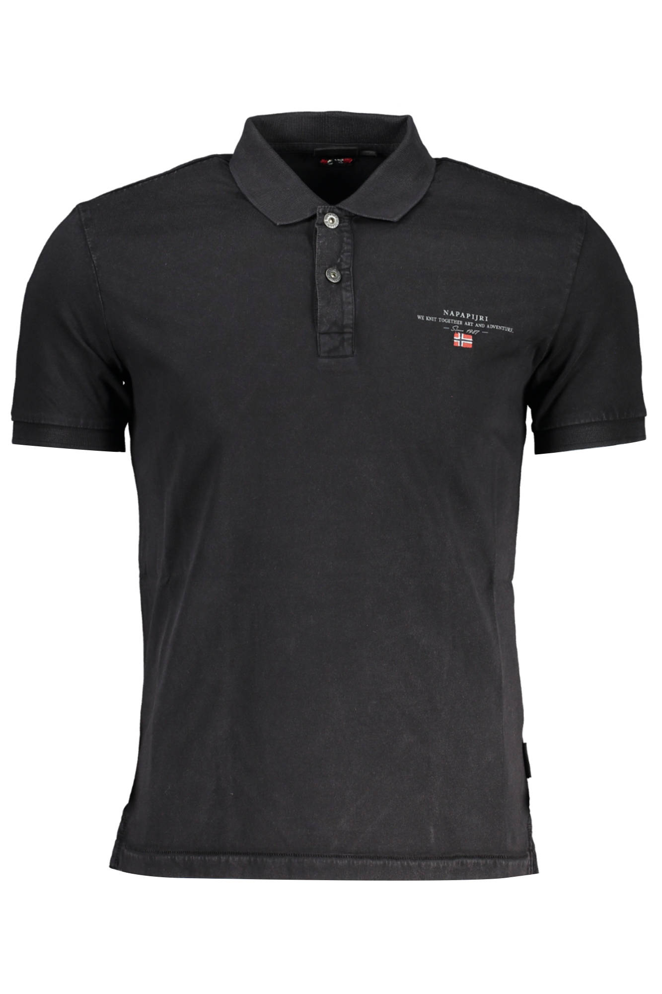 NAPAPIJRI POLO MANICHE CORTE UOMO - Nero