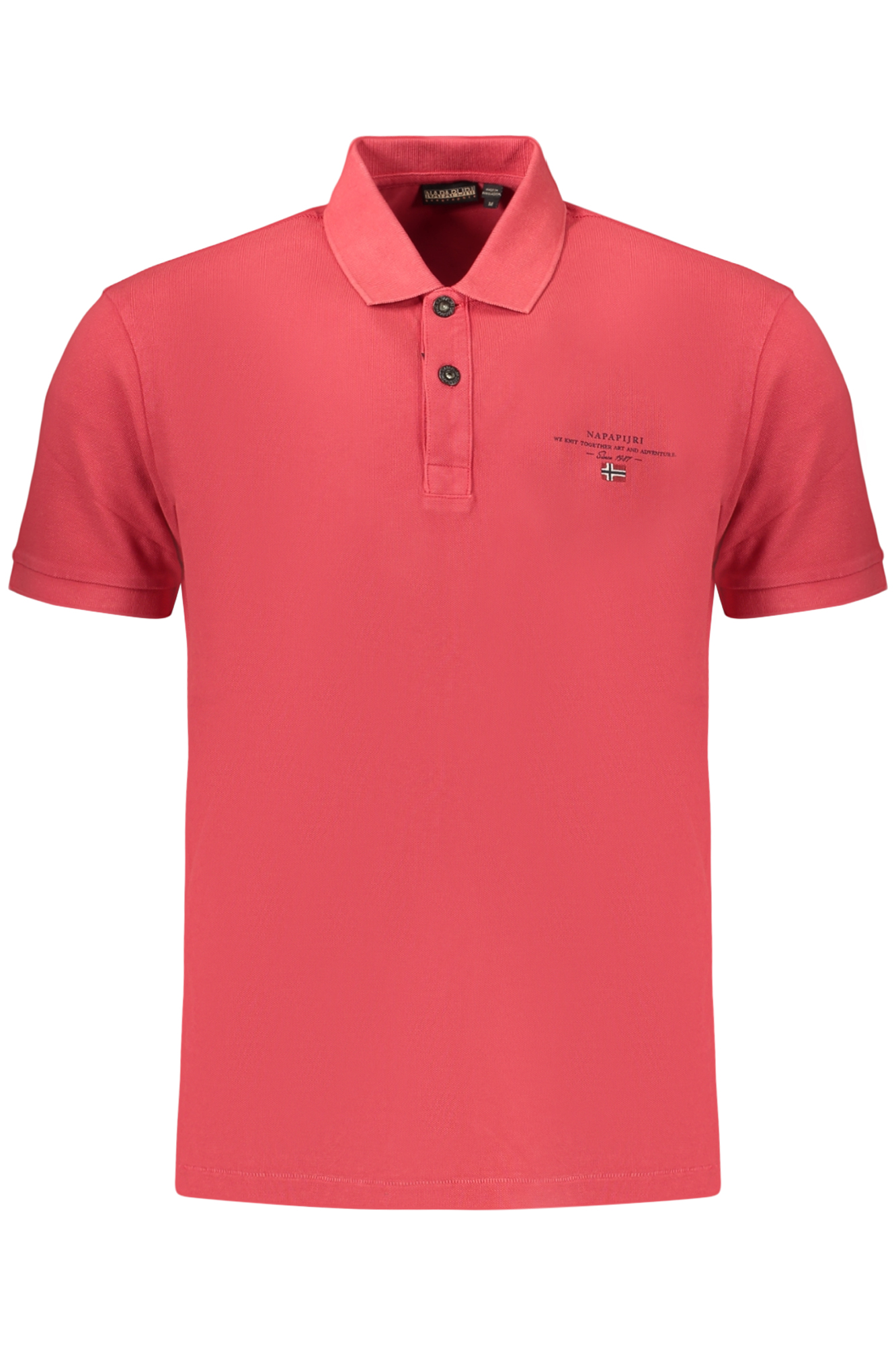 NAPAPIJRI POLO MANICHE CORTE UOMO - Rosso