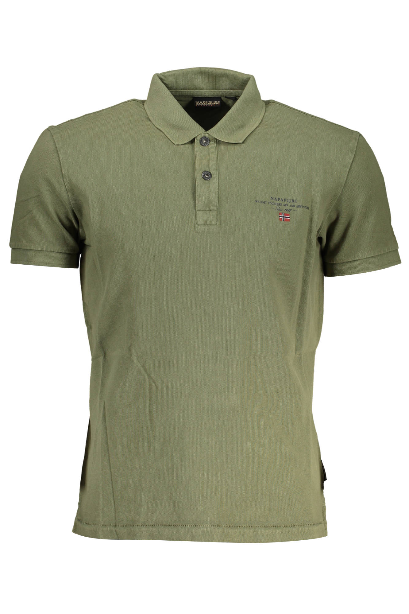 NAPAPIJRI POLO MANICHE CORTE UOMO - Verde